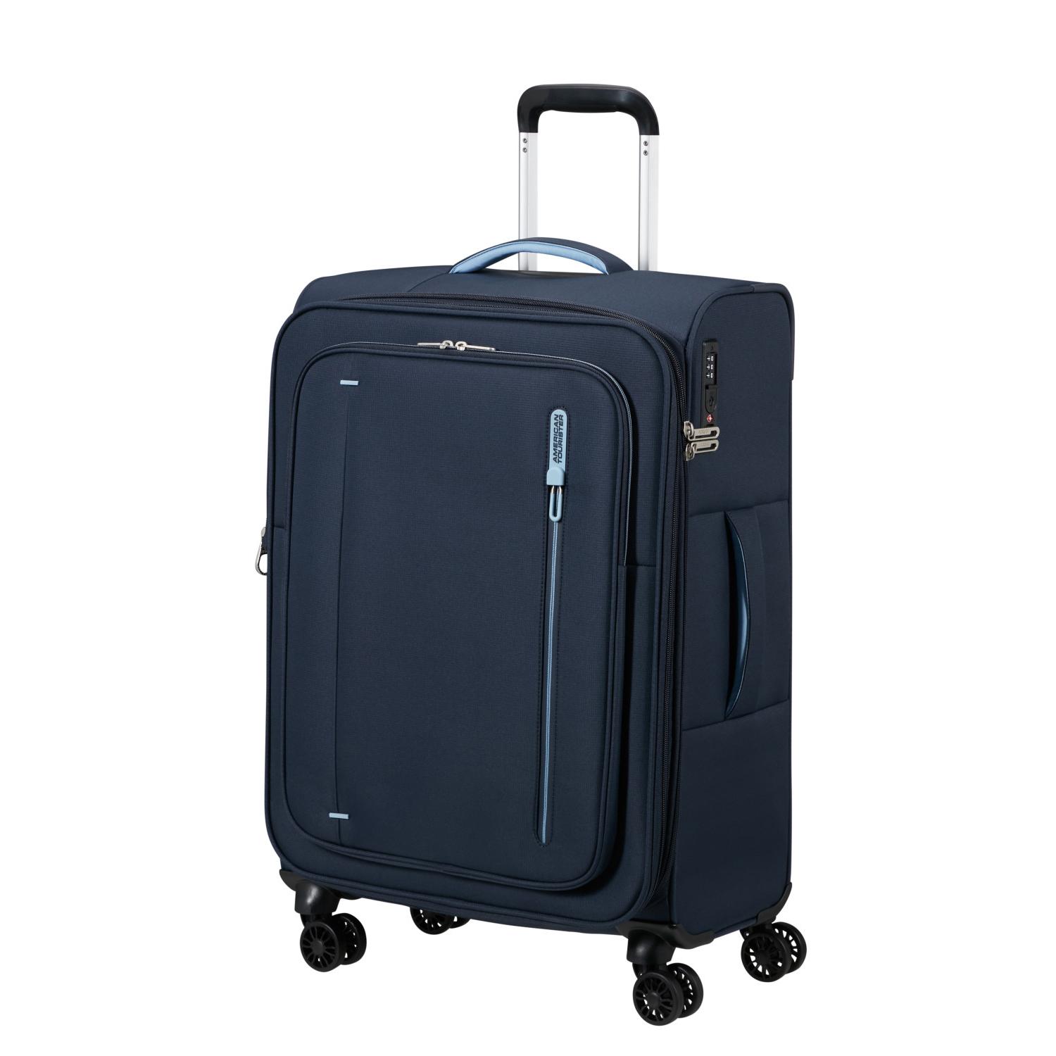 American Tourister Lacivert Cloudrider 4 Tekerlekli Orta Boy Valiz 67 cm