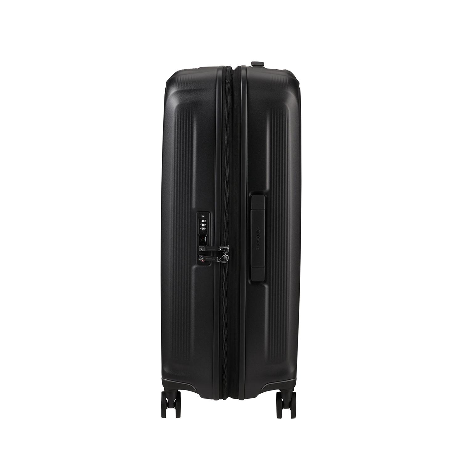 Samsonite Siyah Spinner Nuon Körüklü 4 Tekerlekli 69 cm Orta Boy Valiz