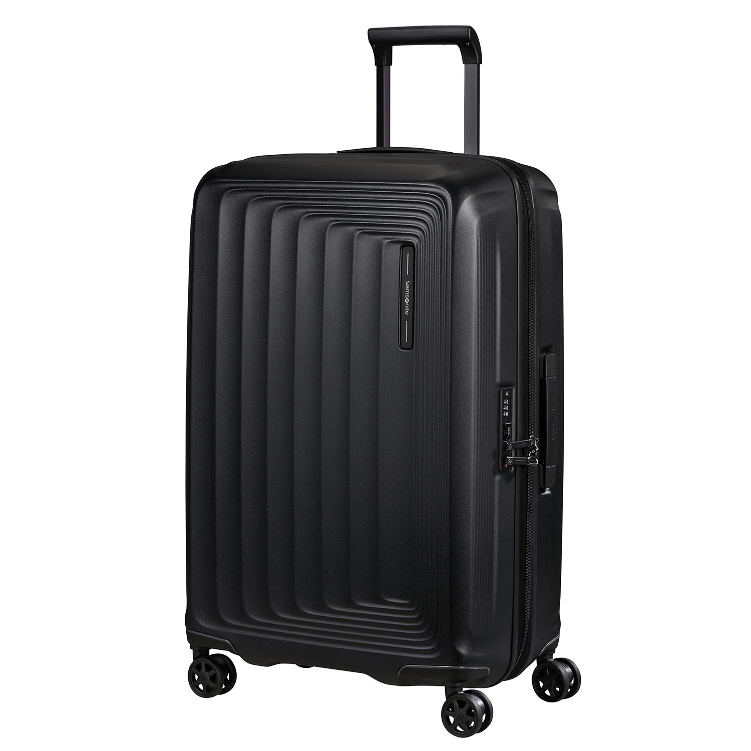Samsonite Siyah Spinner Nuon Körüklü 4 Tekerlekli 69 cm Orta Boy Valiz