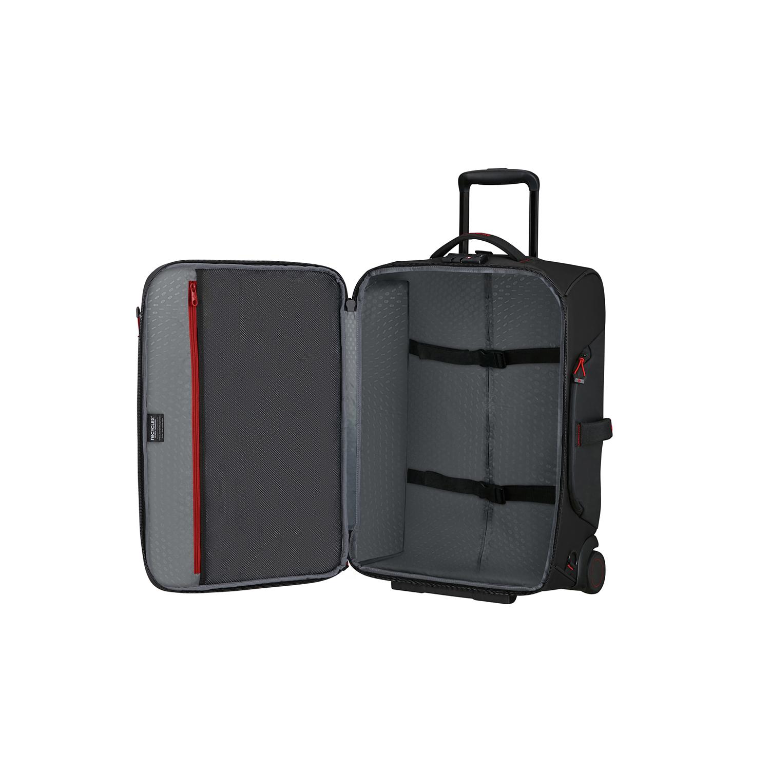 Samsonite Siyah Ecodiver - 2 Tekerlekli Duffle 55 cm Kabin Boy Valiz 15.6"