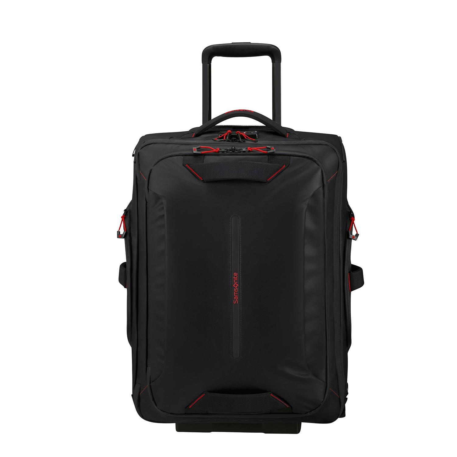 Samsonite Siyah Ecodiver - 2 Tekerlekli Duffle 55 cm Kabin Boy Valiz 15.6"