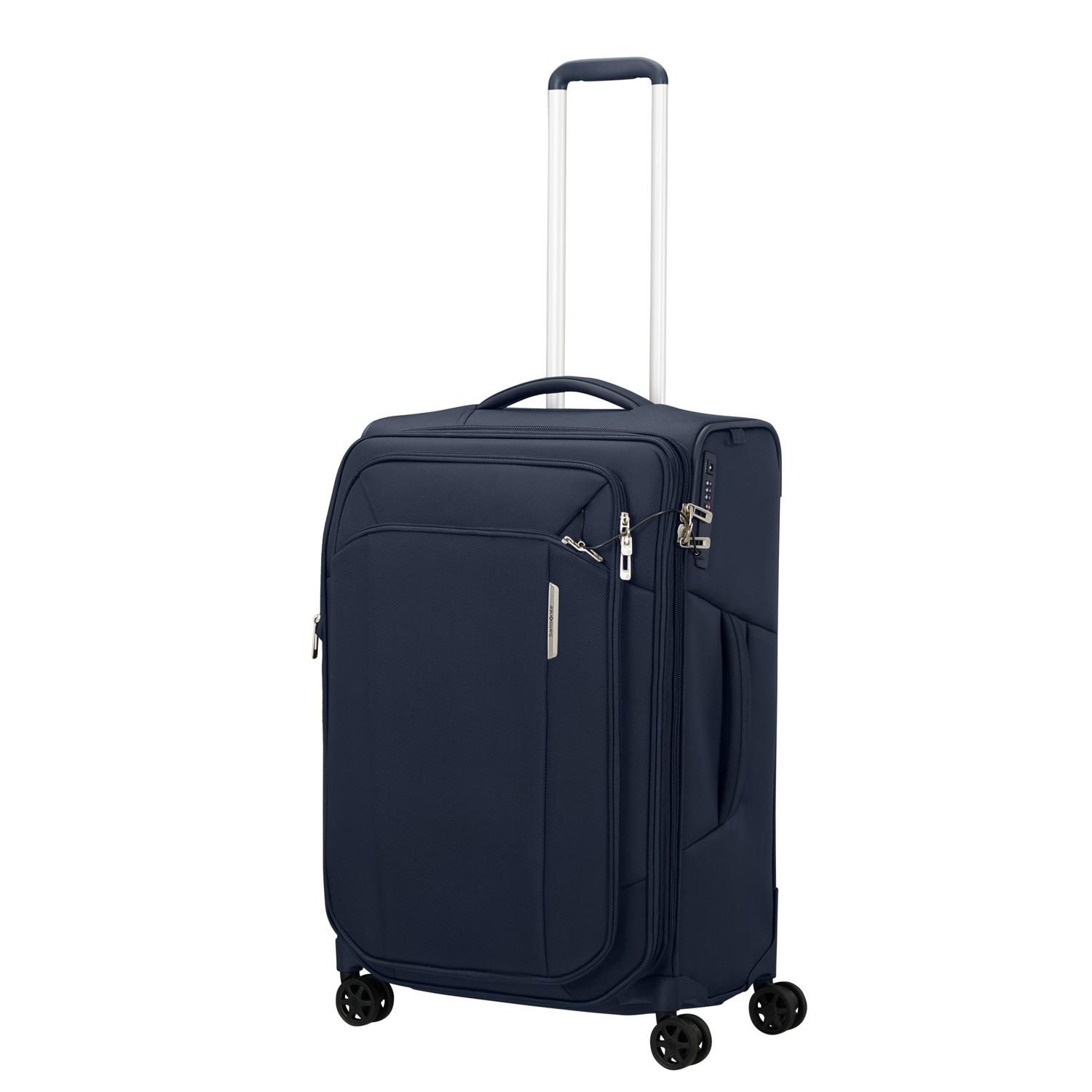 Samsonite Lacivert Respark Spinner - Körüklü 67/24 Orta Boy Valiz