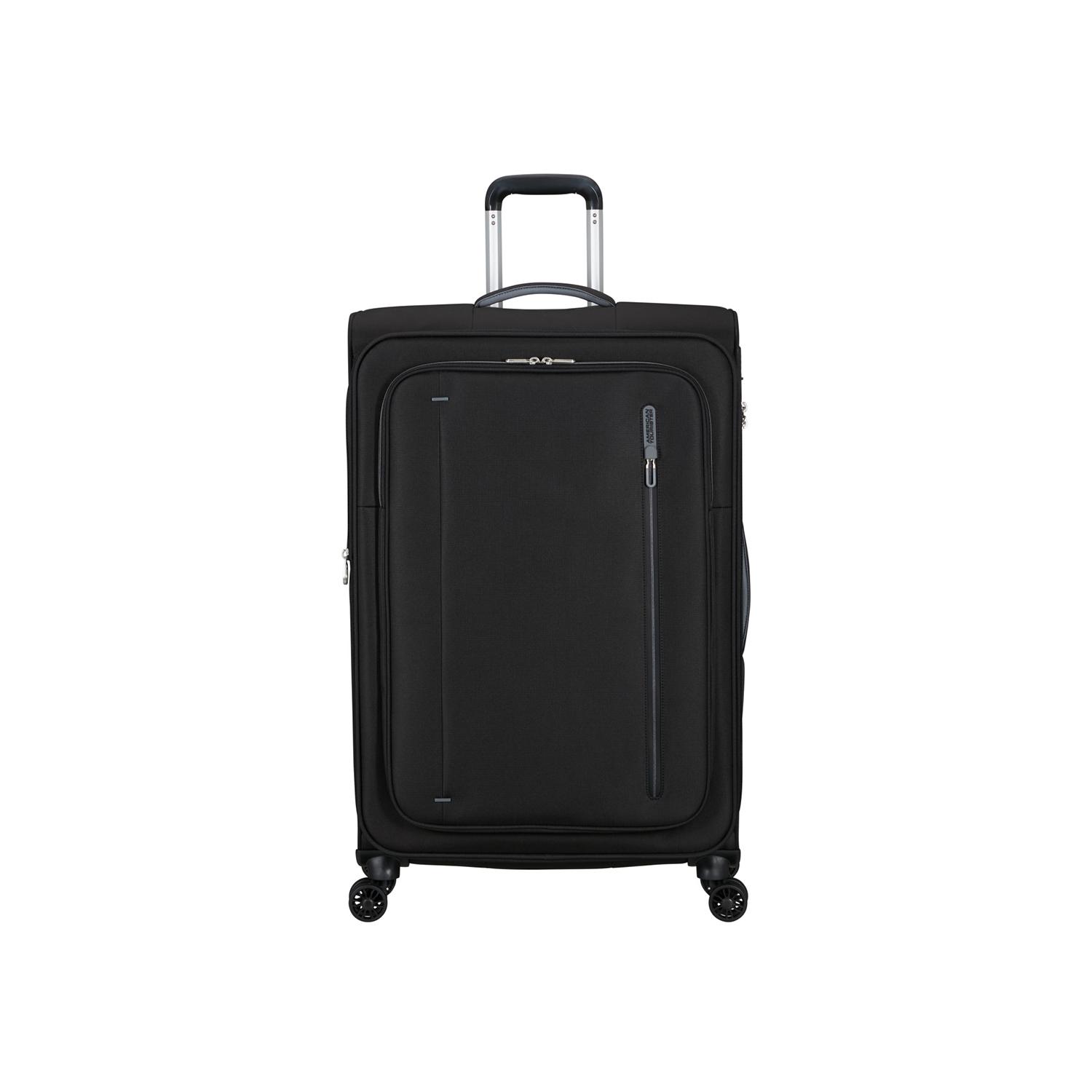 American Tourister Siyah Cloudrider 4 Tekerlekli Büyük Boy Valiz 78 cm