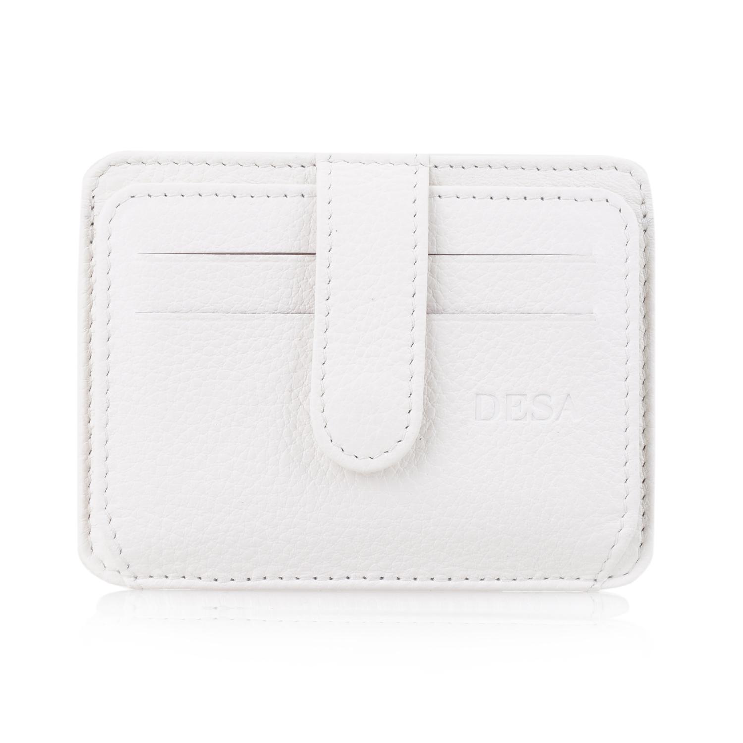 Lerona Beyaz Deri Kartlık