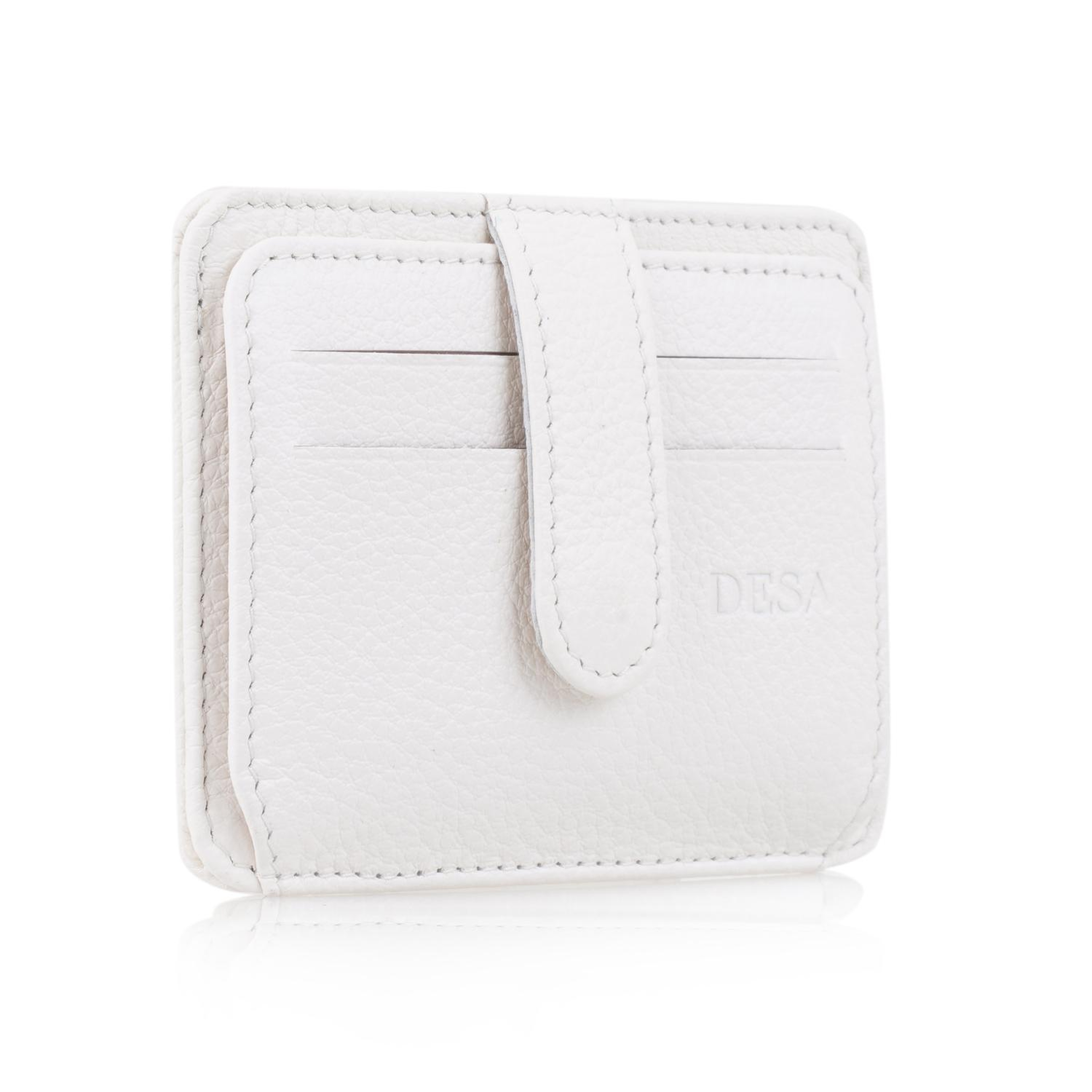 Lerona Beyaz Deri Kartlık
