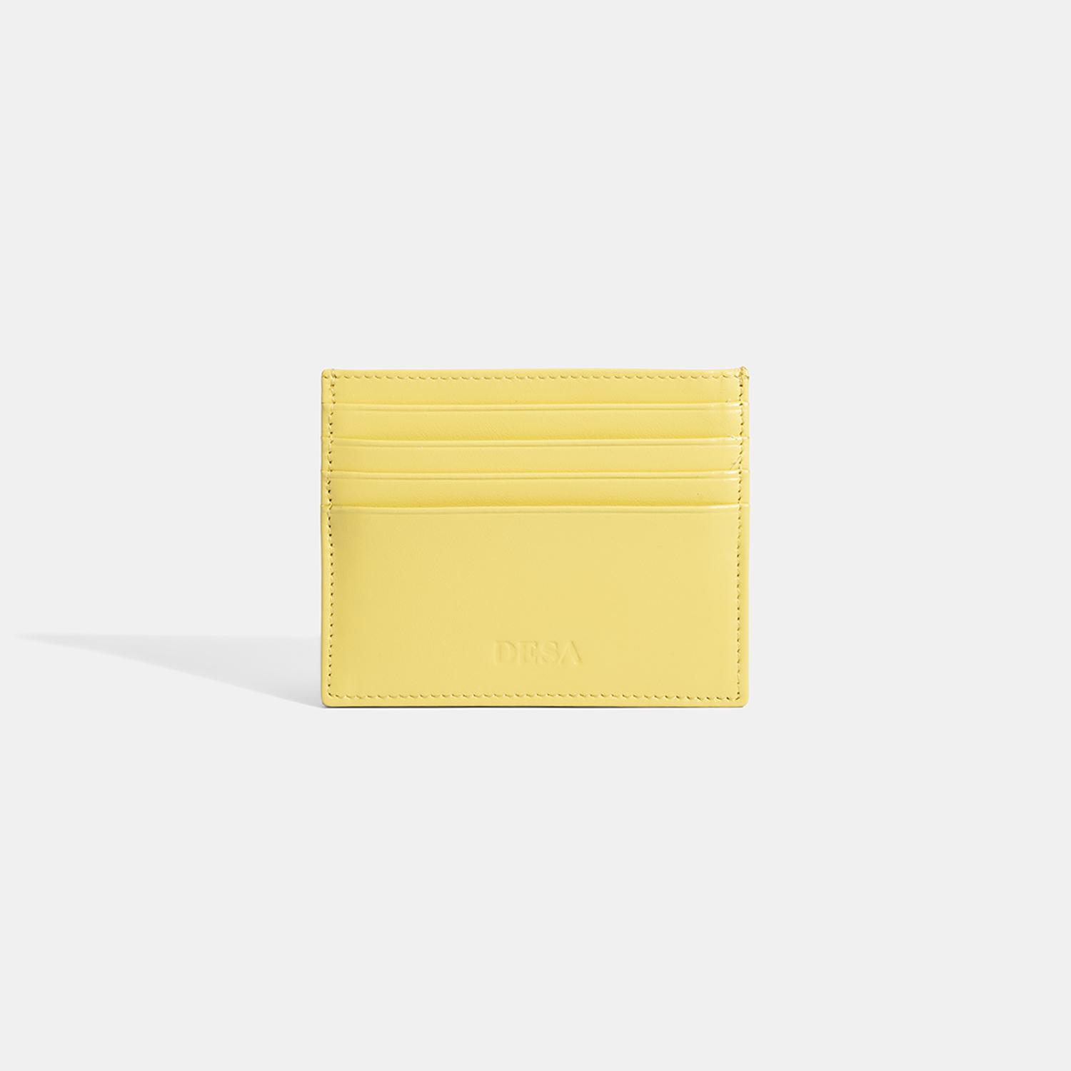 Kadın Sarı Deri Kartlık