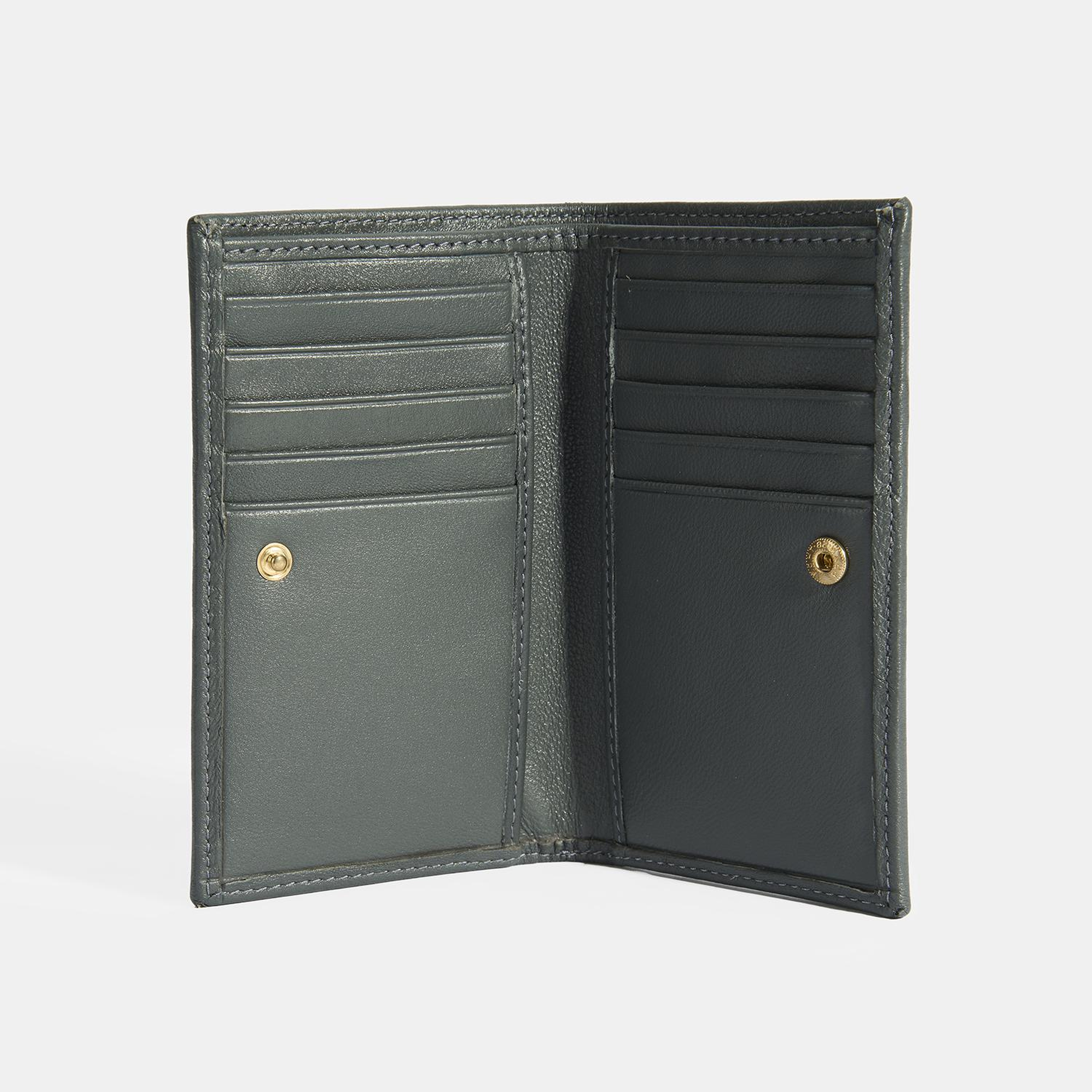 Kadın Koyu Gri Deri Cüzdan