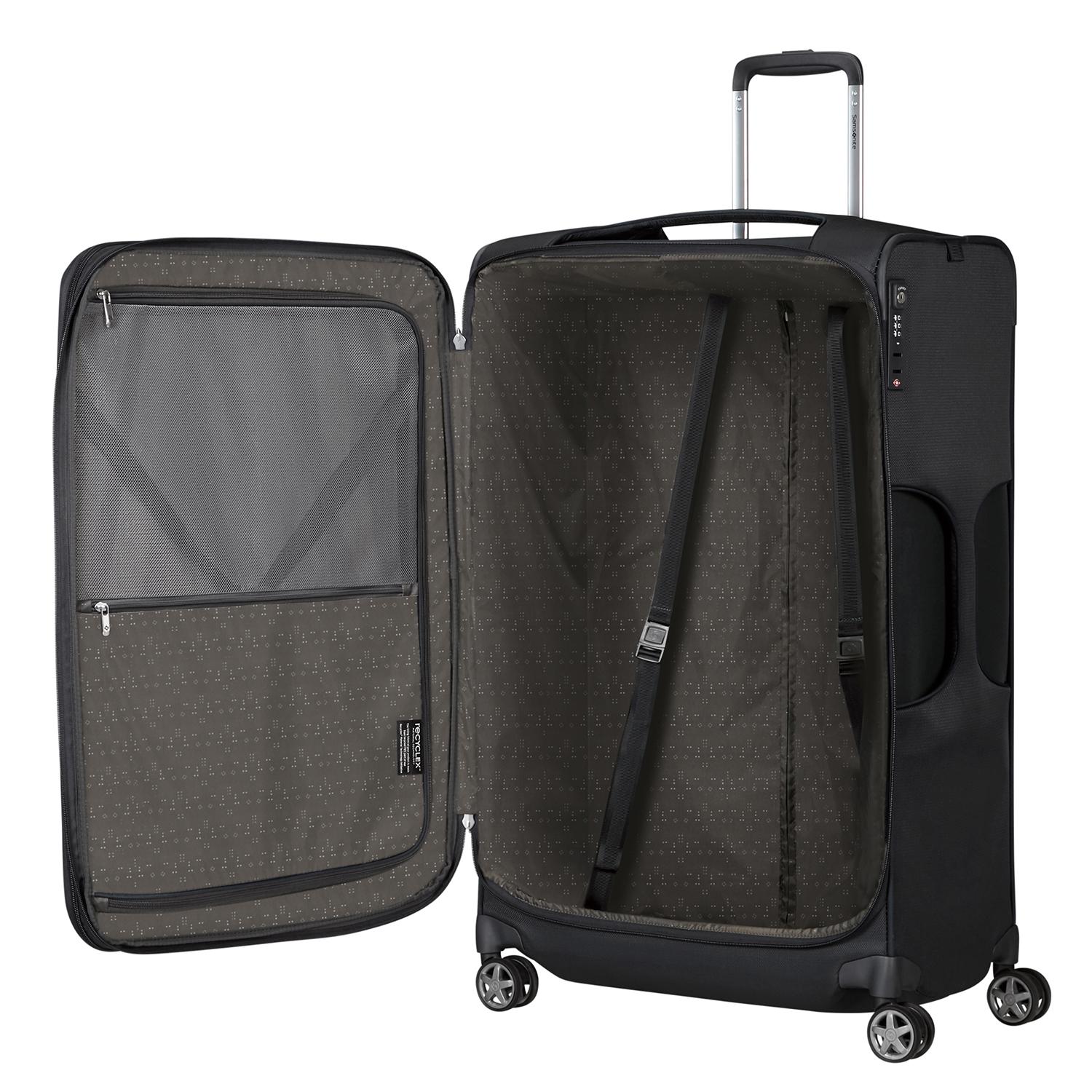 Samsonite Siyah D'lite - 4 Tekerlekli Körüklü Büyük Boy Valiz 78cm