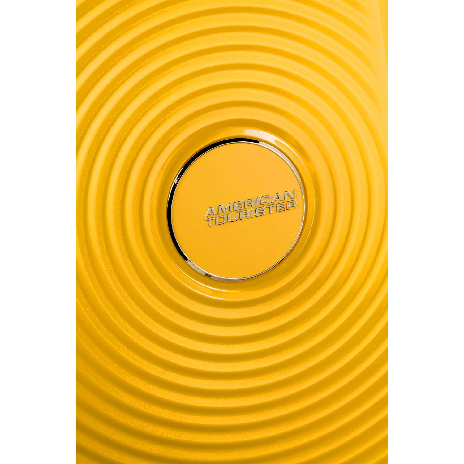 American Tourister Sarı Soundbox - Körüklü 55/20 Kabin Boy Sert Valiz