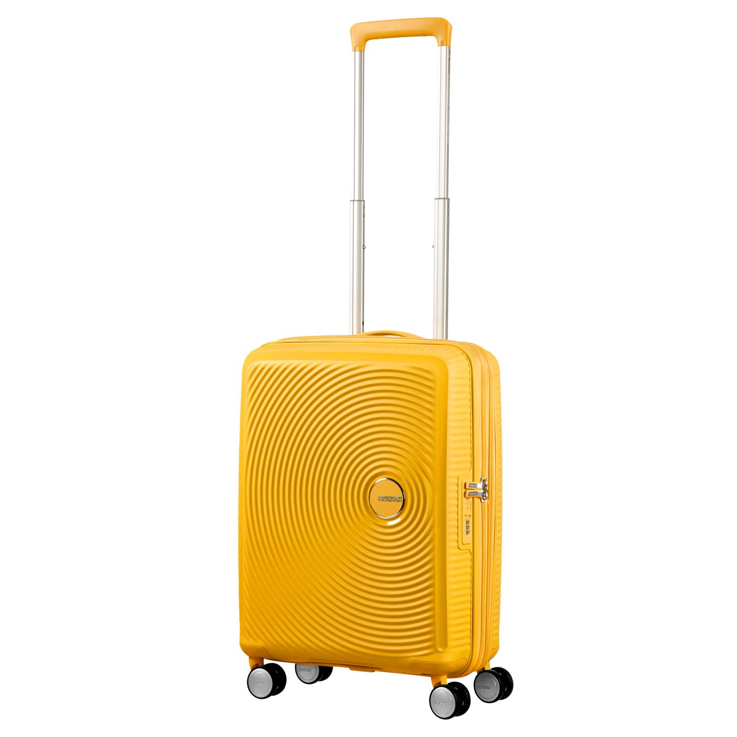 American Tourister Sarı Soundbox - Körüklü 55/20 Kabin Boy Sert Valiz