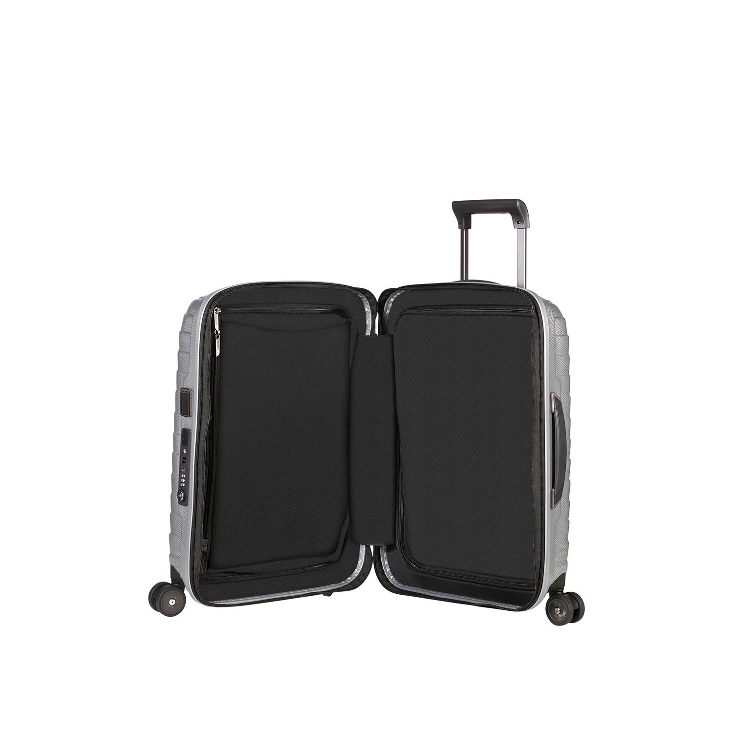 Samsonite Gri Proxis - Spinner 4 Tekerlekli Körüklü Kabin Boy Valiz 55 cm