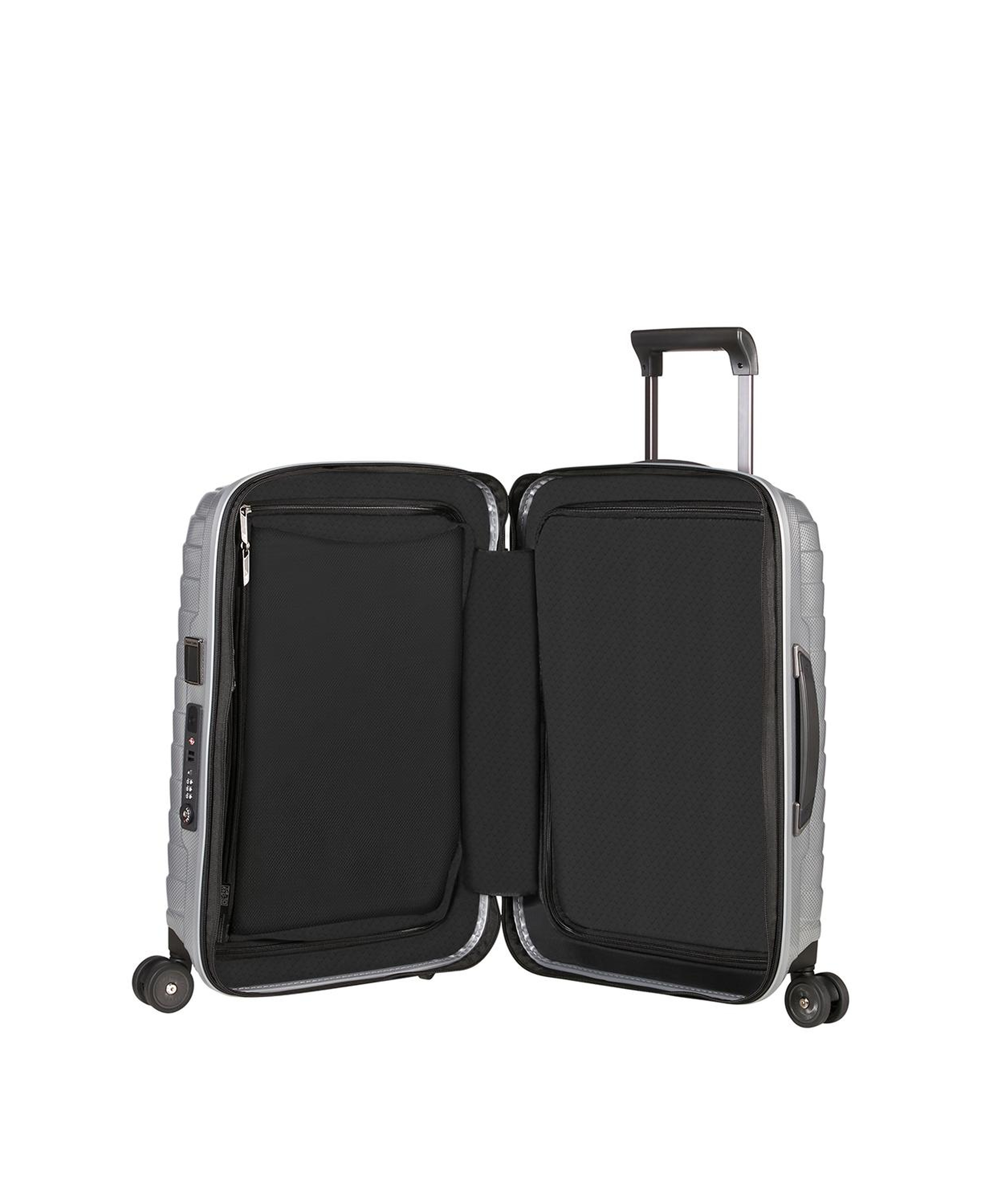 Samsonite Gri Proxis - Spinner 4 Tekerlekli Körüklü Kabin Boy Valiz 55 cm