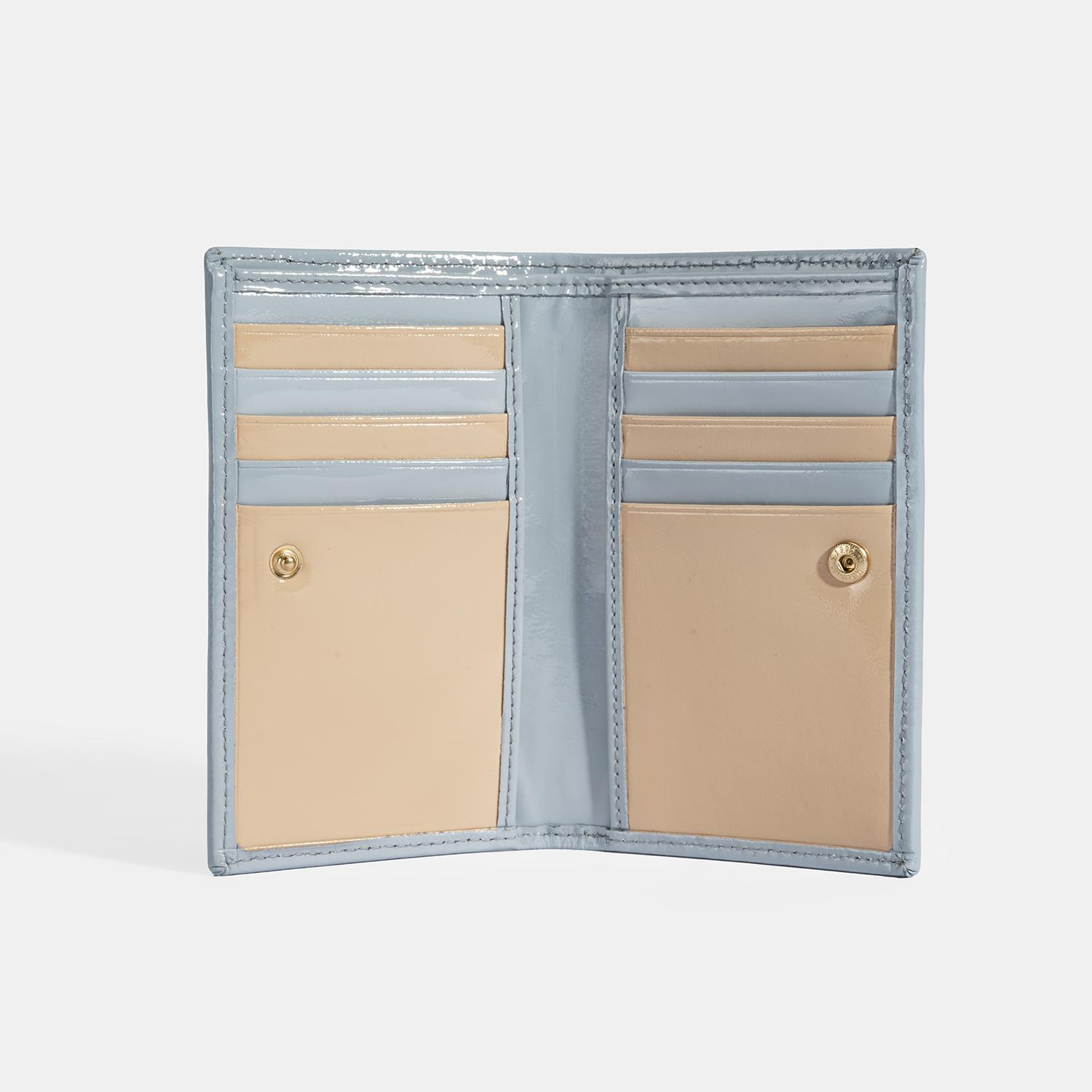 Kadın Mavi Deri Cüzdan