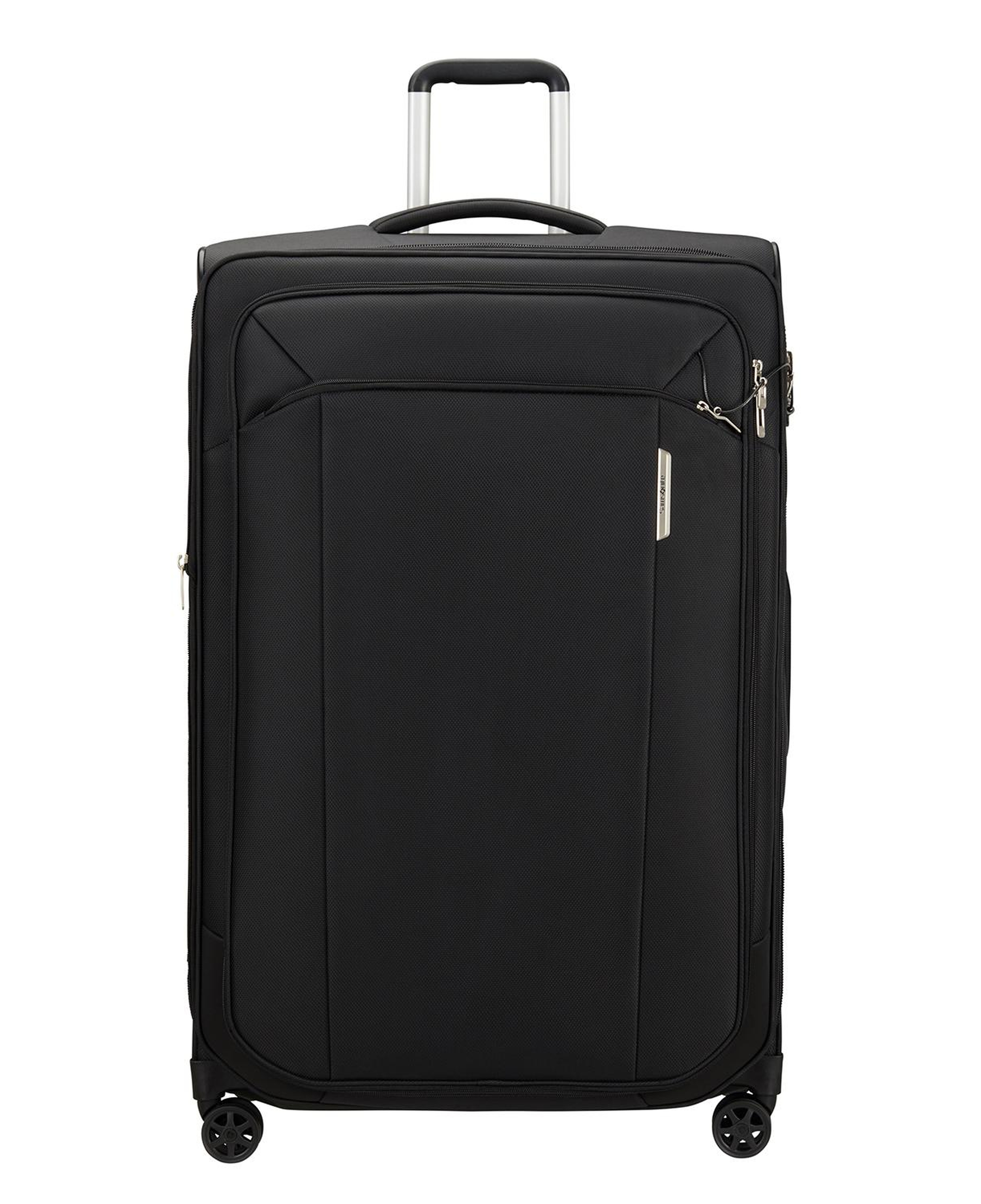 Samsonite Siyah Spinner Respark - Körüklü 4 Tekerlekli Büyük Boy Valiz 82 cm