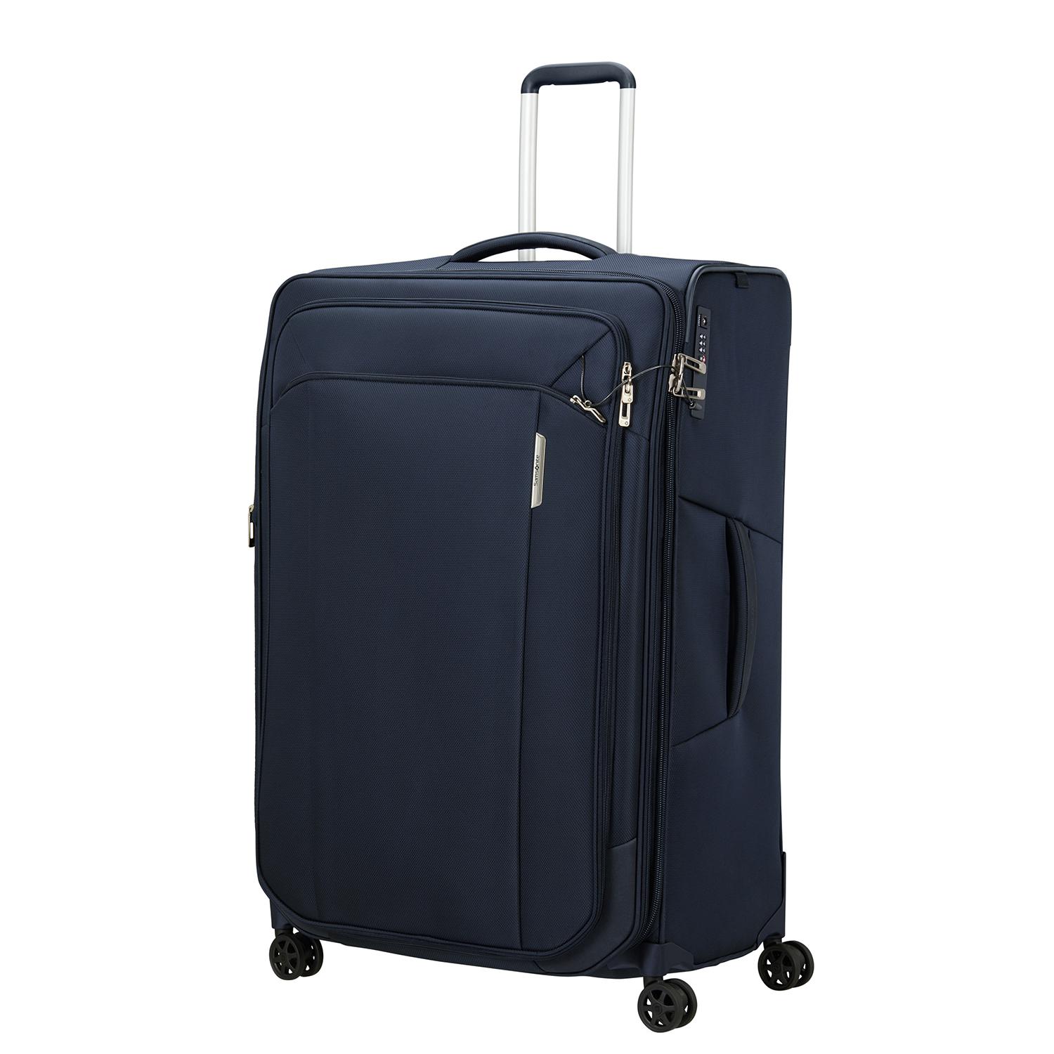 Samsonite Lacivert Spinner Respark - Körüklü 4 Tekerlekli 82 cm Büyük Boy Valiz