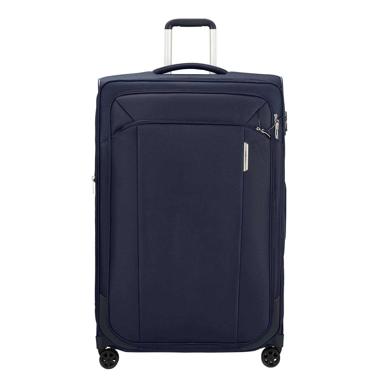 Samsonite Lacivert Spinner Respark - Körüklü 4 Tekerlekli 82 cm Büyük Boy Valiz