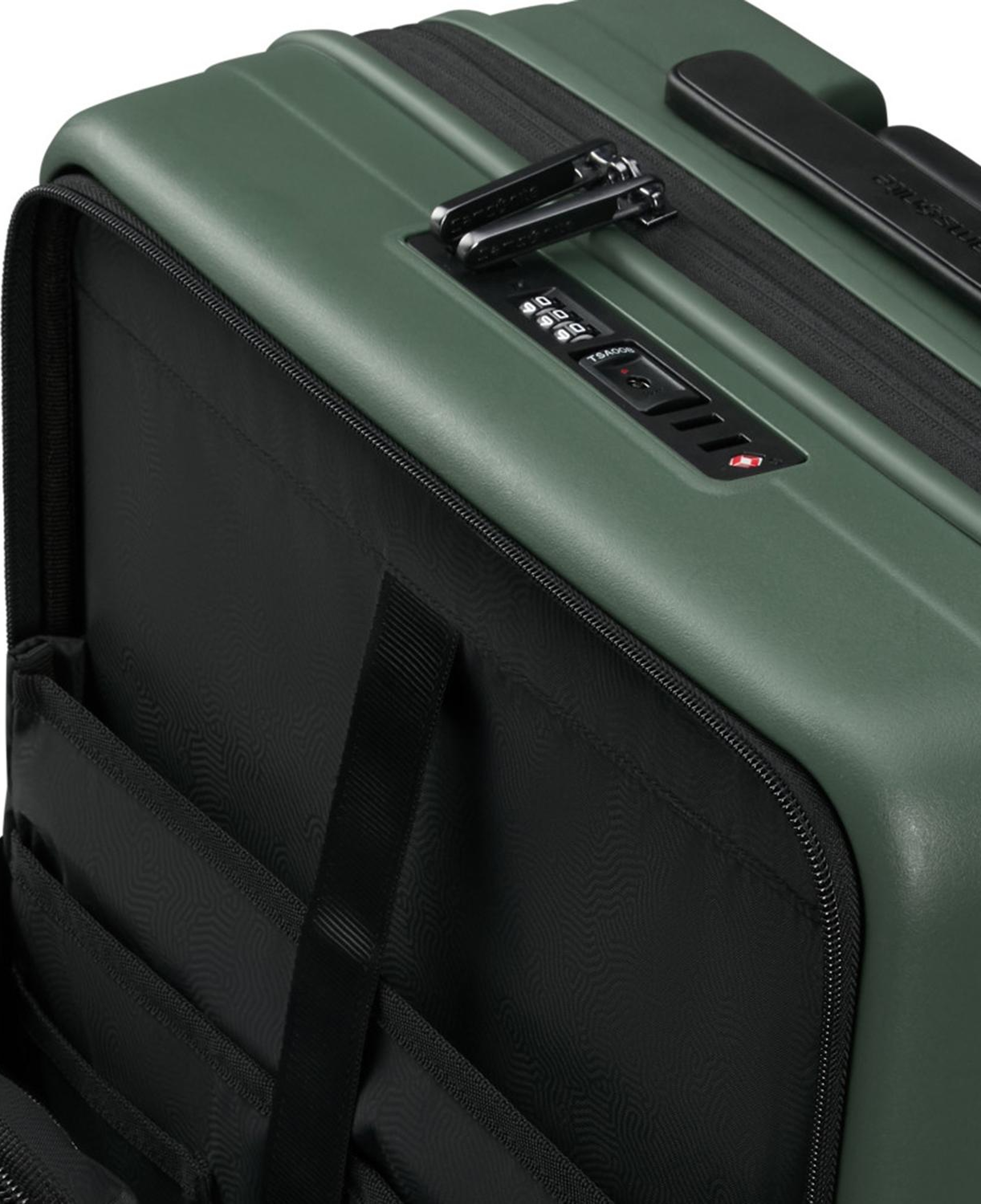 Samsonite Koyu Yeşil Restackd - Körüklü 55/20 Kabin Boy Valiz