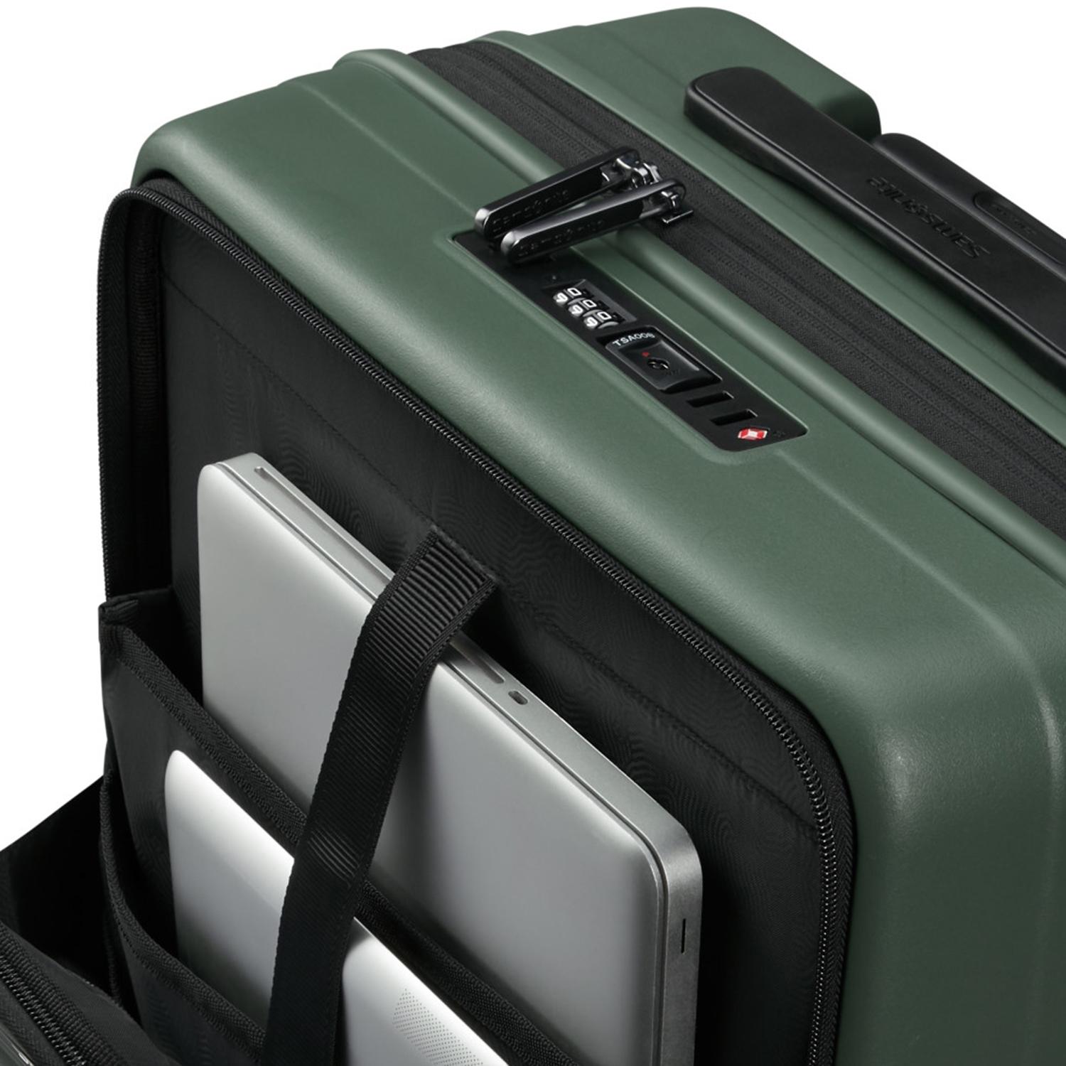 Samsonite Koyu Yeşil Restackd - Körüklü 55/20 Kabin Boy Valiz