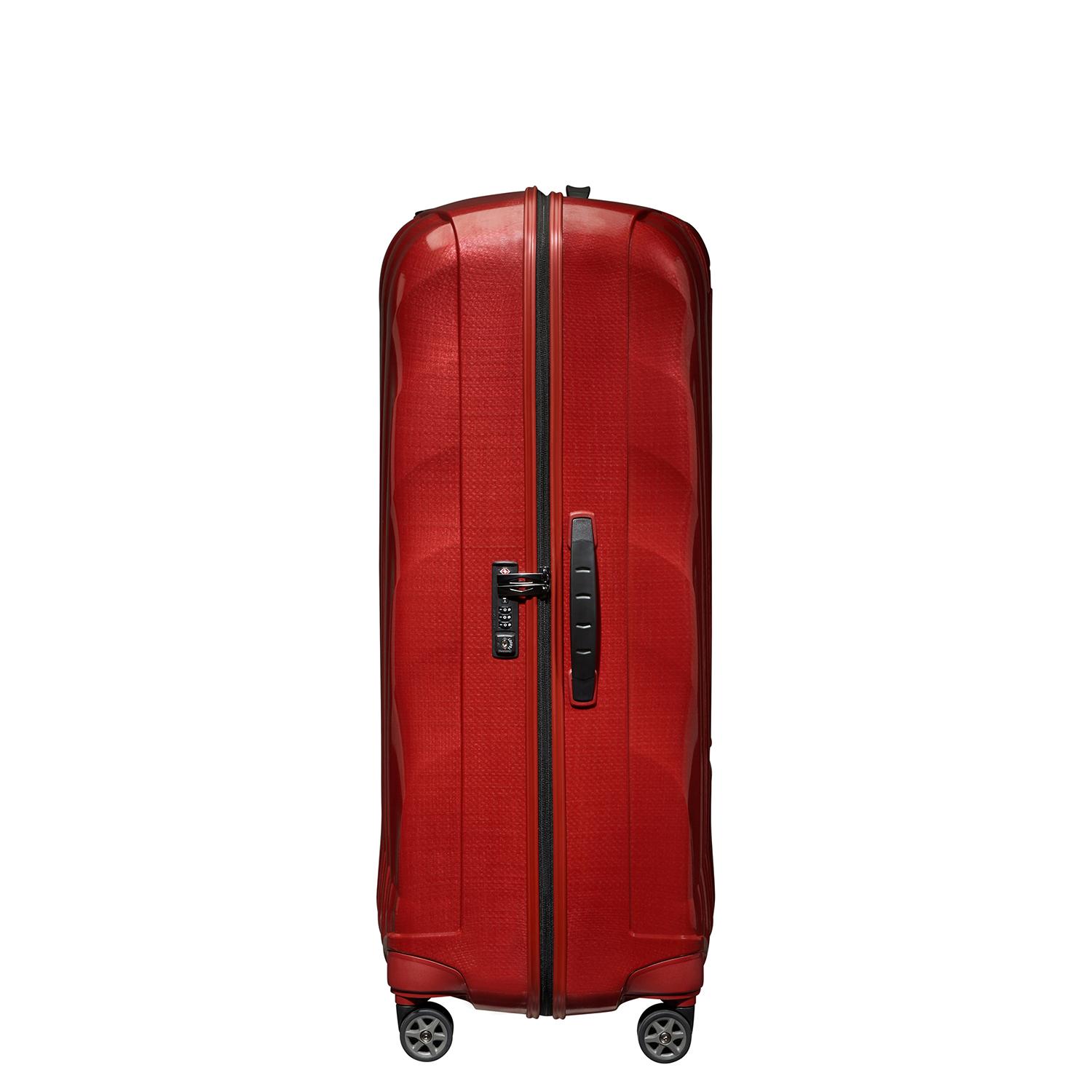 Samsonite Kırmızı C-Lite - Spinner 4 Tekerlekli Jumbo Büyük Boy Valiz 86cm