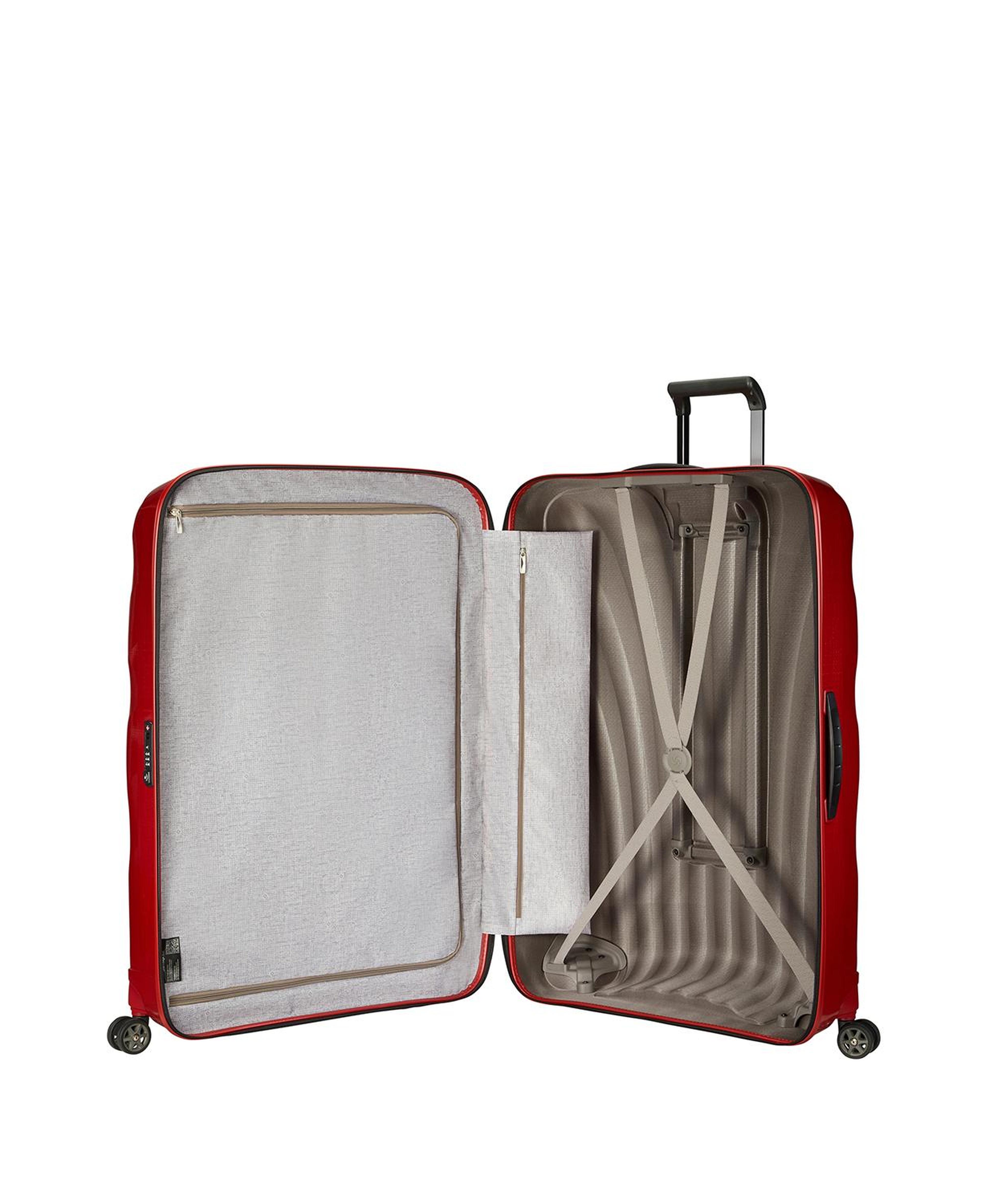 Samsonite Kırmızı C-Lite - Spinner 4 Tekerlekli Jumbo Büyük Boy Valiz 86cm