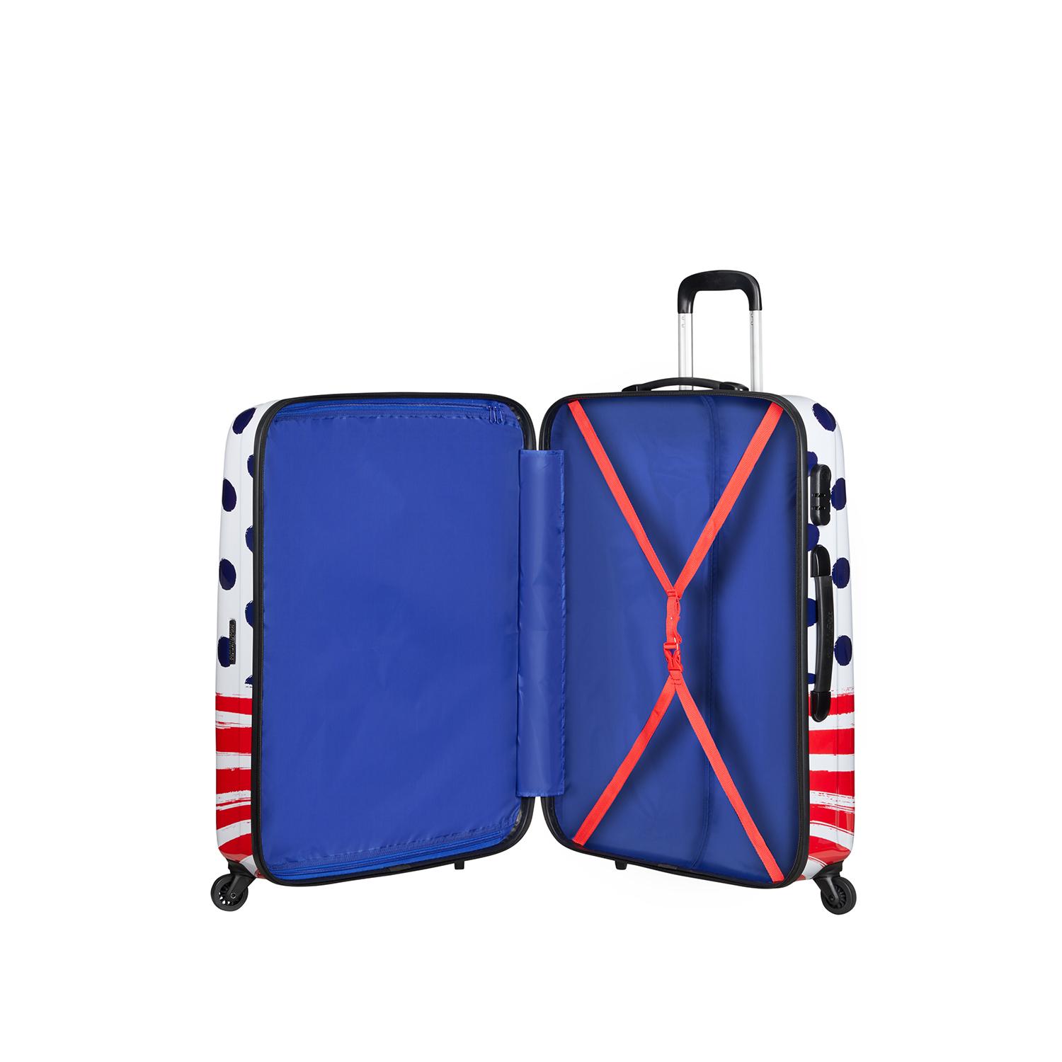 American Tourister Beyaz Disney Legends Spinner 4 Tekerlekli Büyük Boy Valiz 75cm