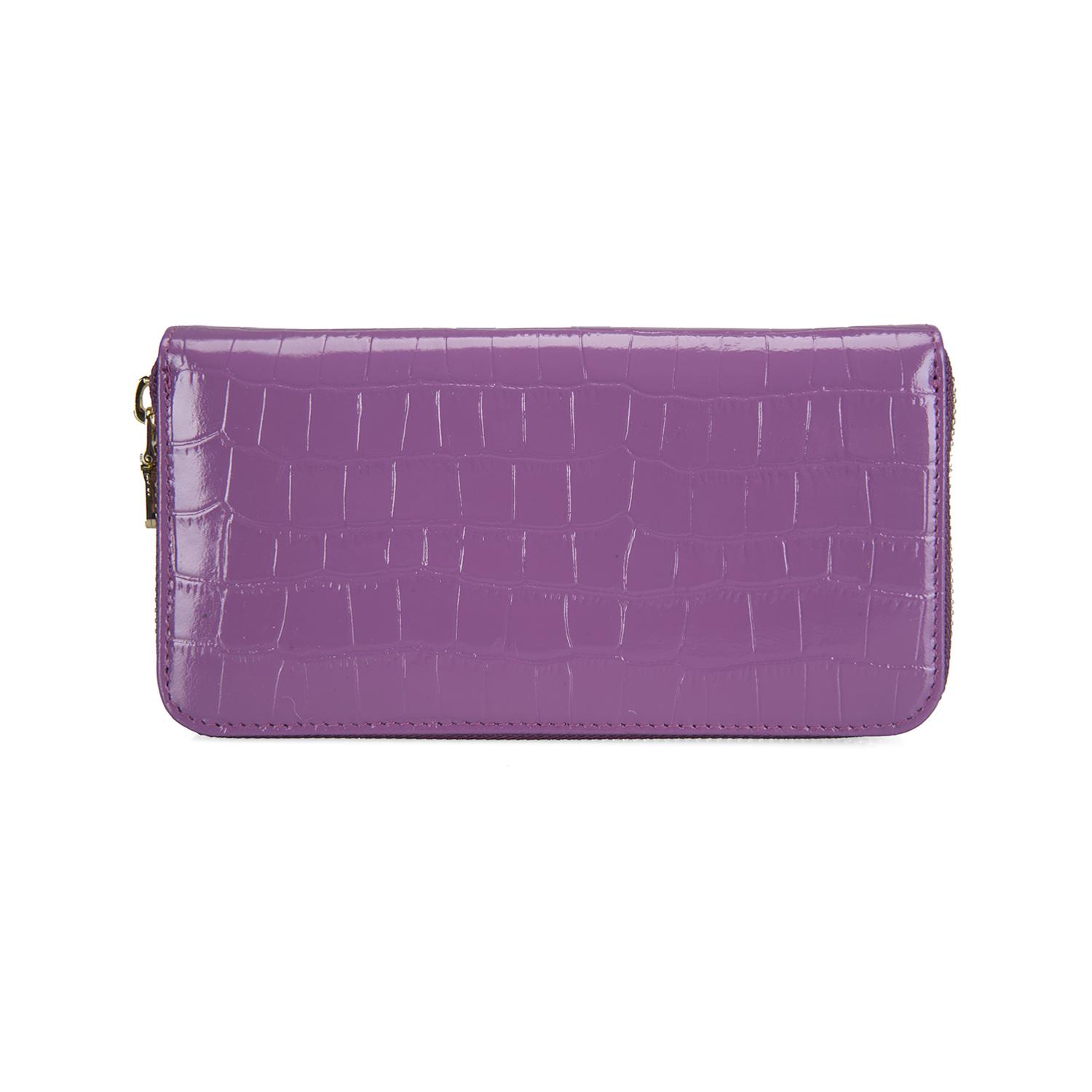 Zane Mor Kadın Kroko Baskılı Deri Cüzdan