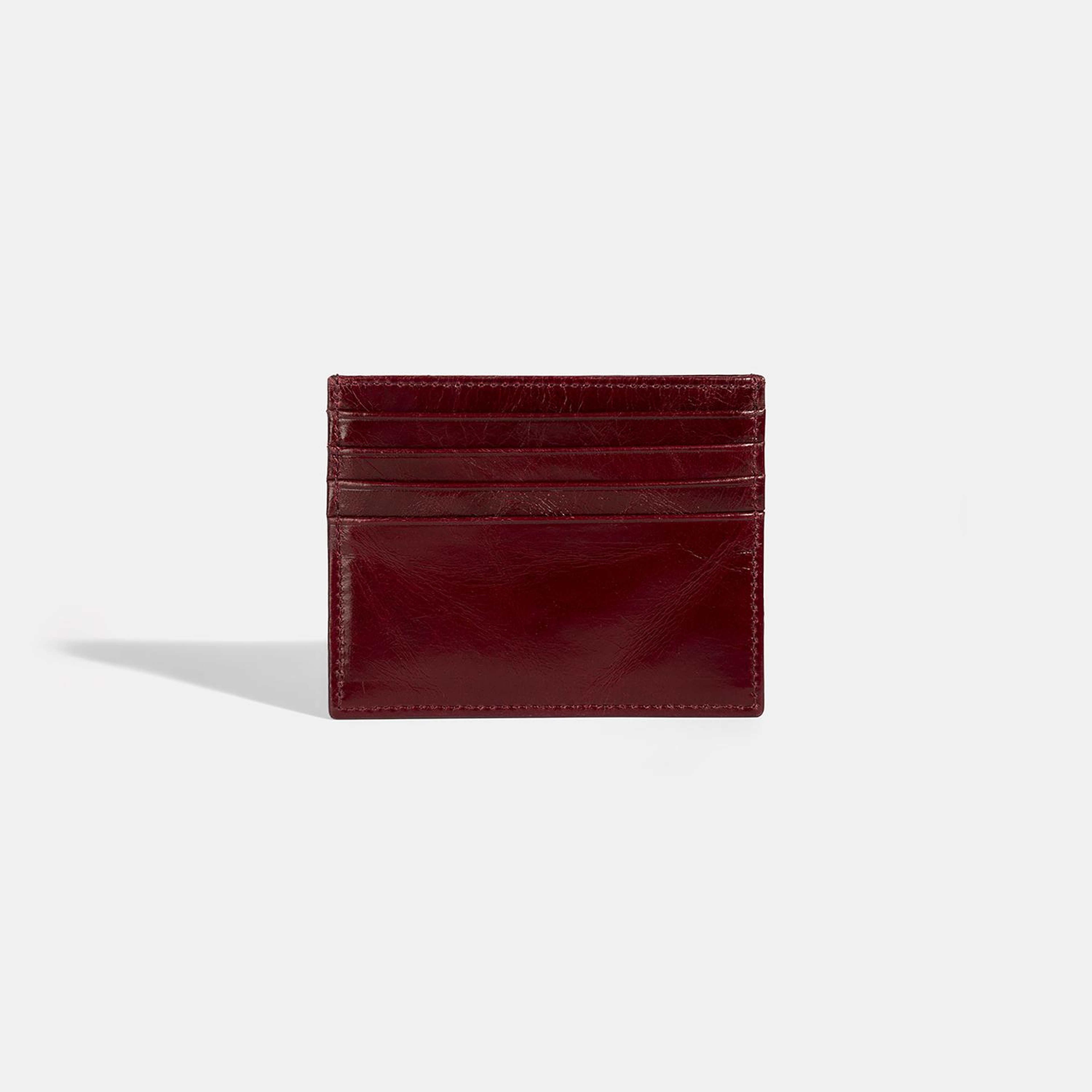 Kadın Bordo Deri Kartlık