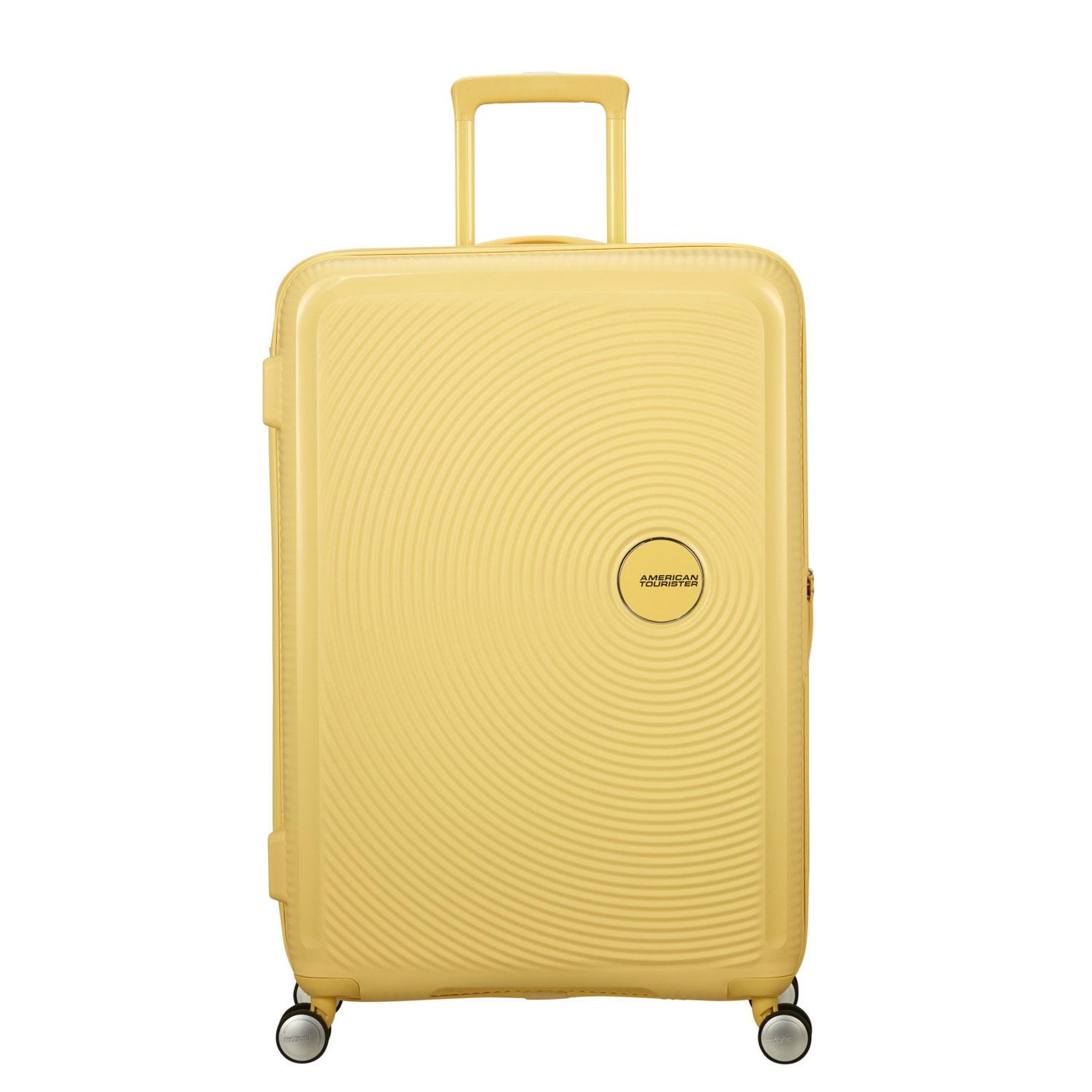 American Tourister Sarı Soundbox - Körüklü 77 cm Büyük Sert Valiz