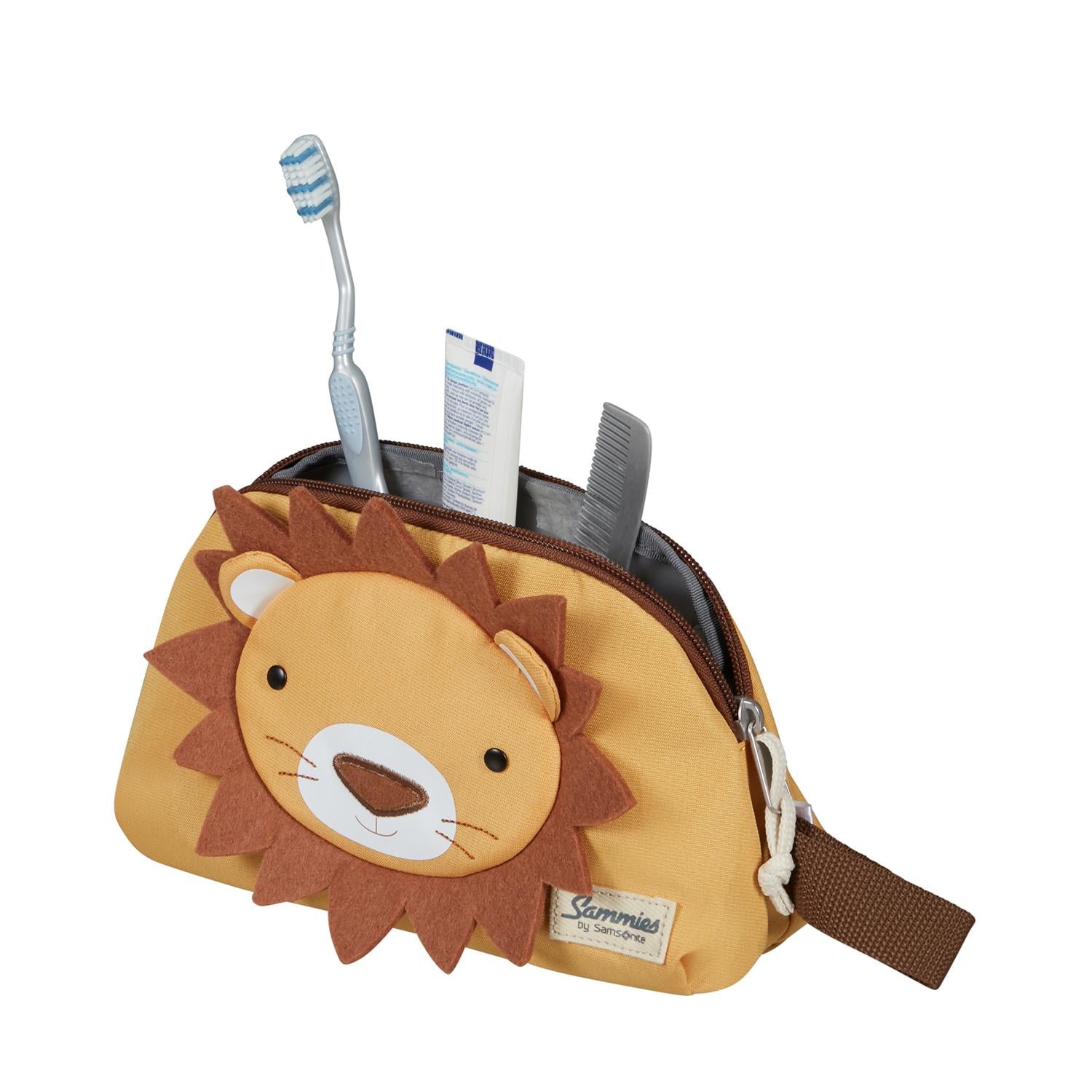 Samsonite Kahve Happy Sammies Eco - Seyahat Kiti / Kalem Kutusu - Lion Lester