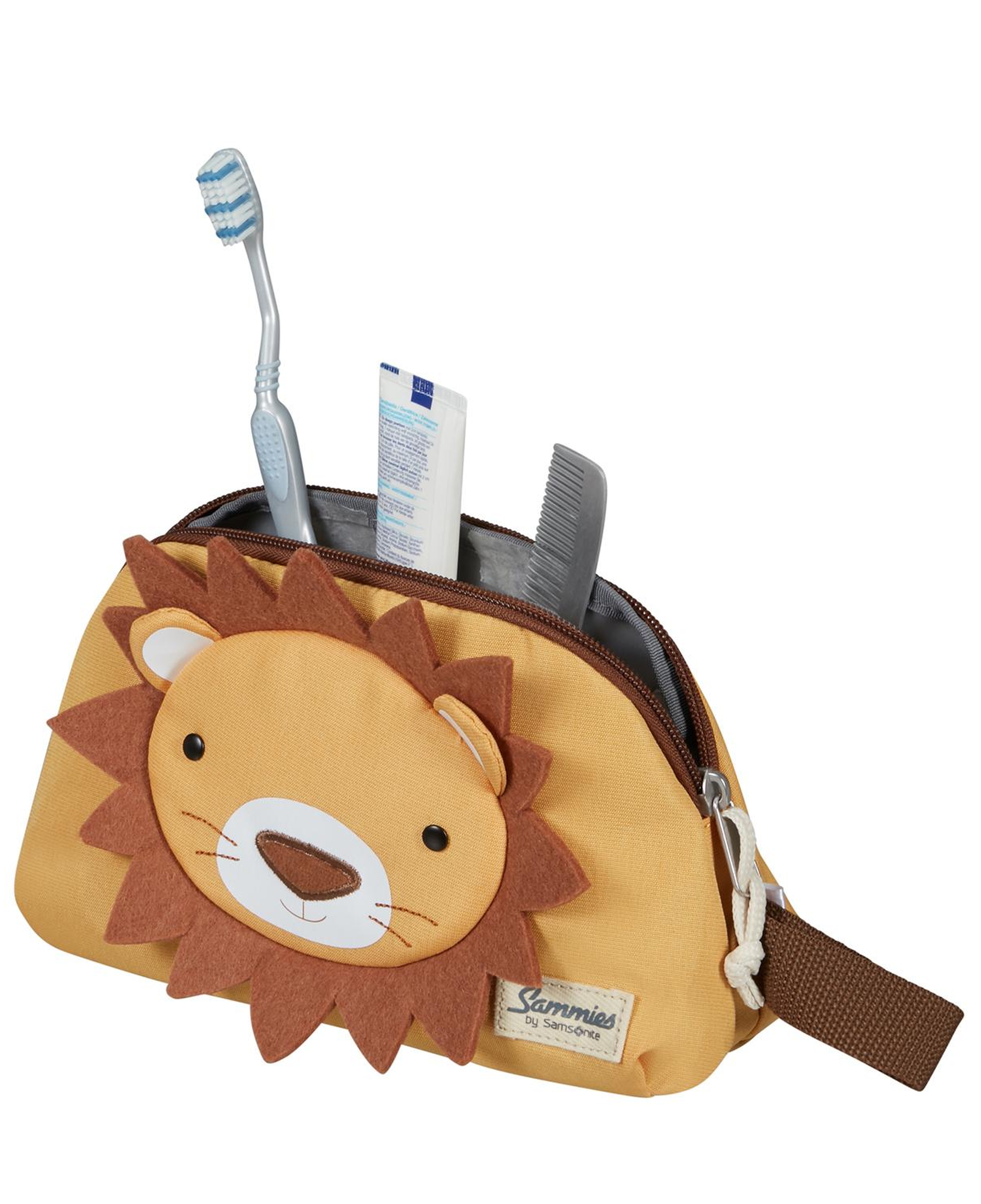 Samsonite Kahve Happy Sammies Eco - Seyahat Kiti / Kalem Kutusu - Lion Lester