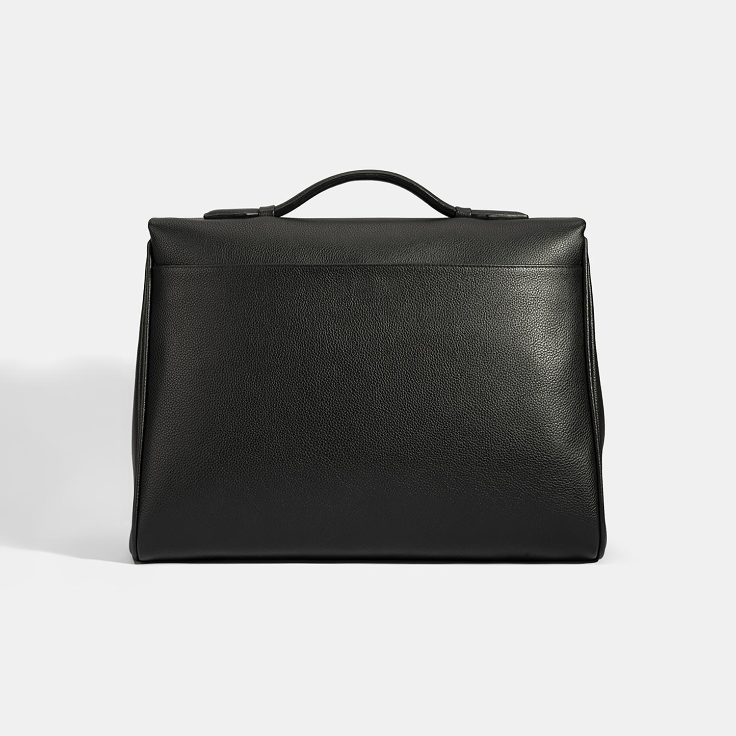 Erkek Siyah Deri Evrak Çantası