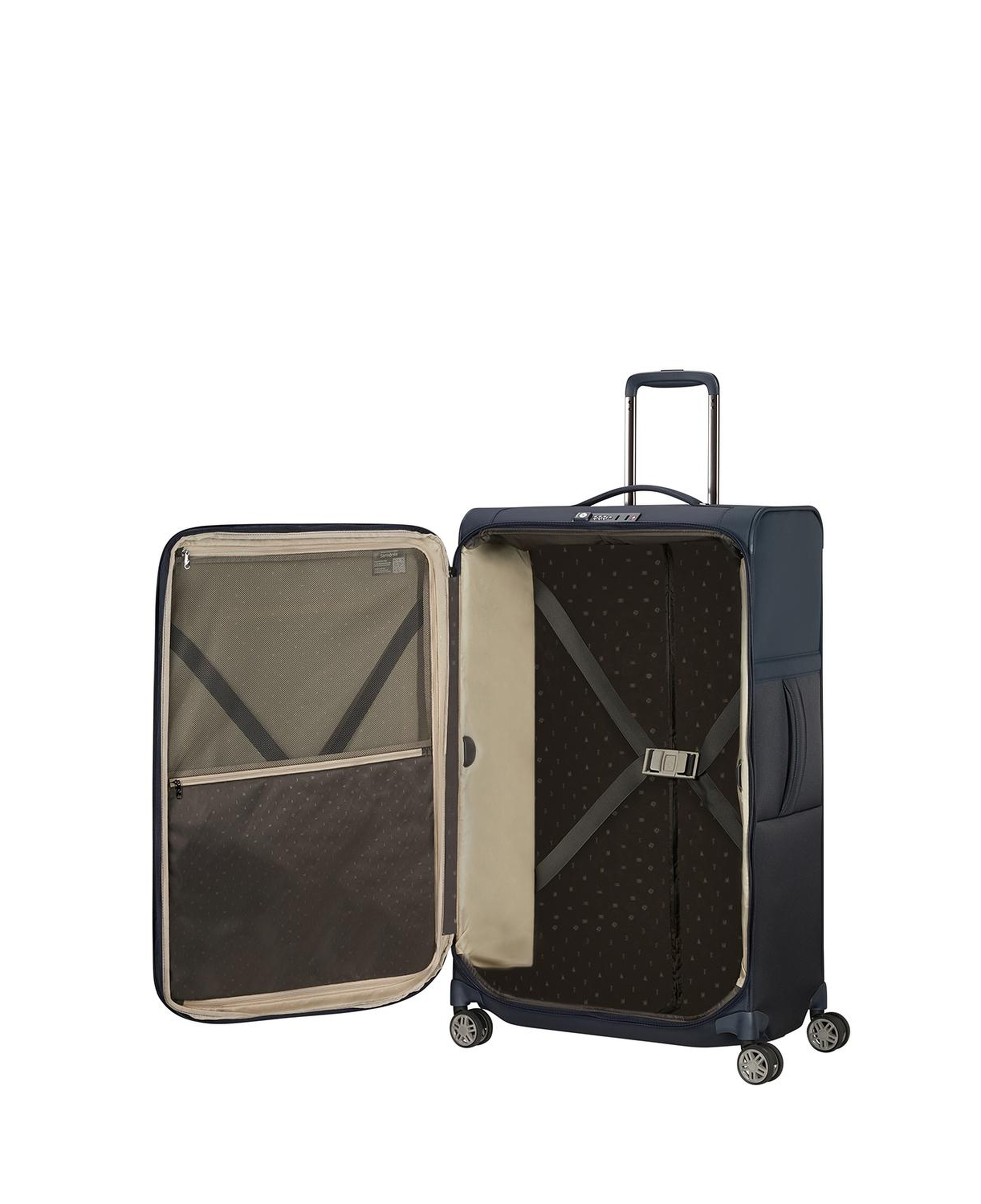 Samsonite Lacivert Aırea - 4 Tekerlekli Spinner Körüklü Büyük Boy Valiz 78 Cm