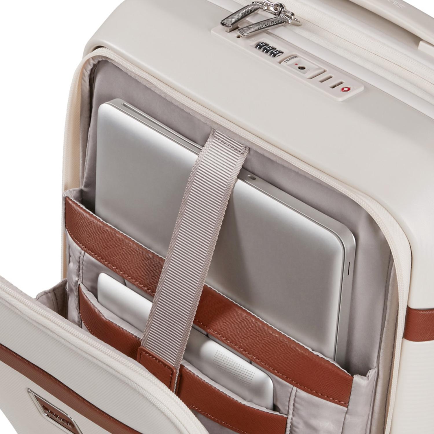 Samsonite Krem Image Spinner Körüklü - 55/20 Kabin Boy Valiz