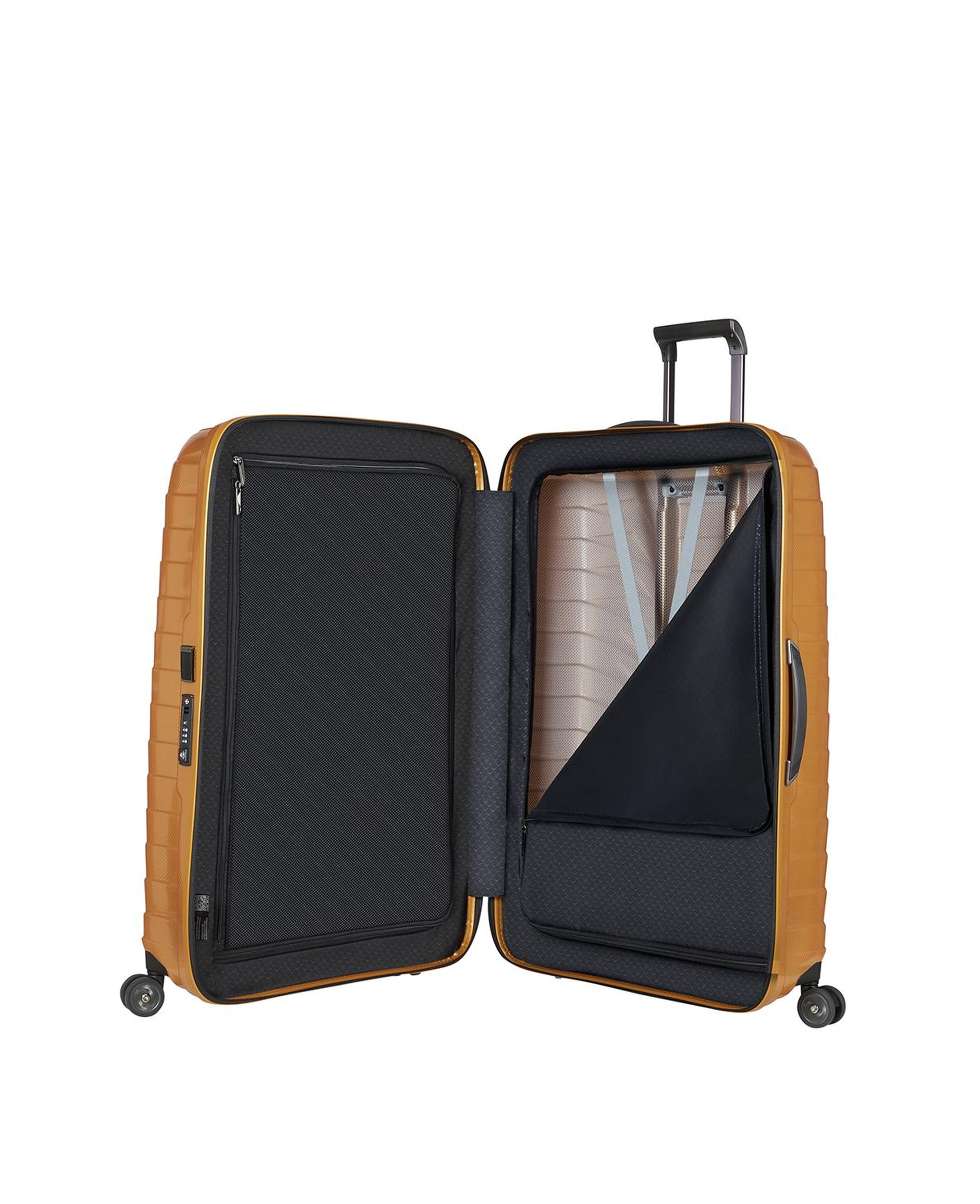 Samsonite Turuncu Proxis - Spinner Sarı 4 Tekerlekli Ekstra Büyük Boy Valiz 81 cm