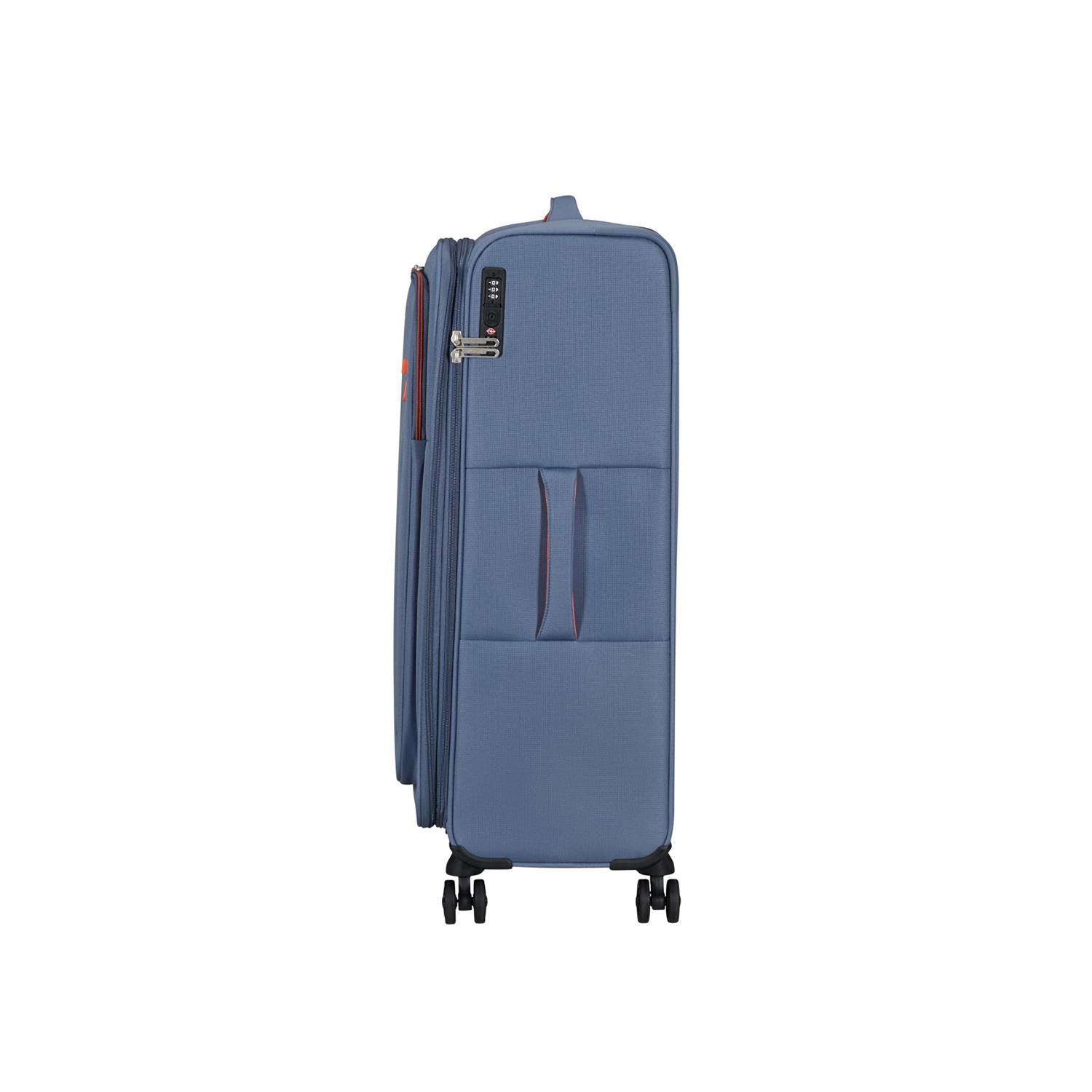 American Tourister Mavi Cloudrider 4 Tekerlekli Büyük Boy Valiz 78 cm