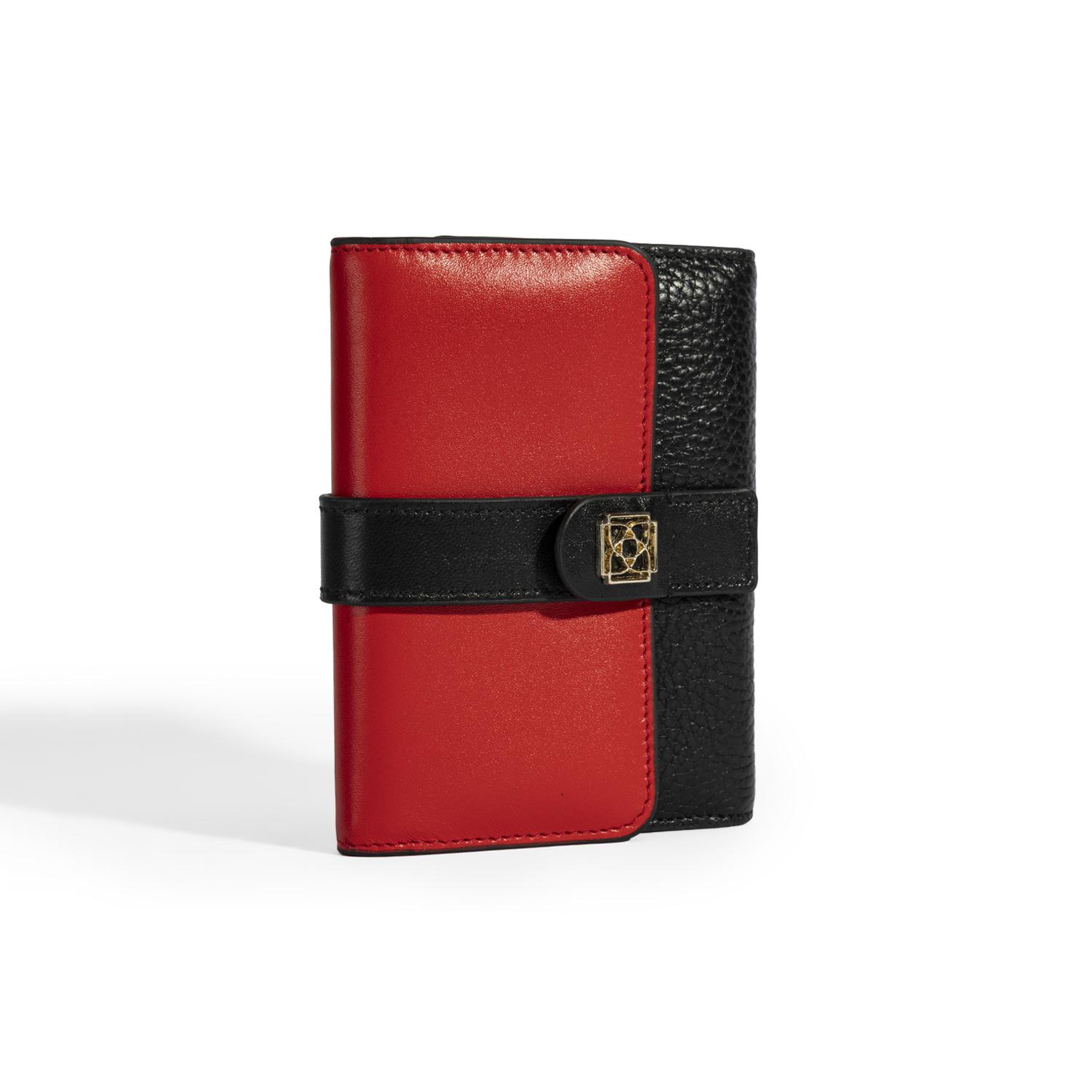 Kadın Kırmızı / Siyah Deri Cüzdan