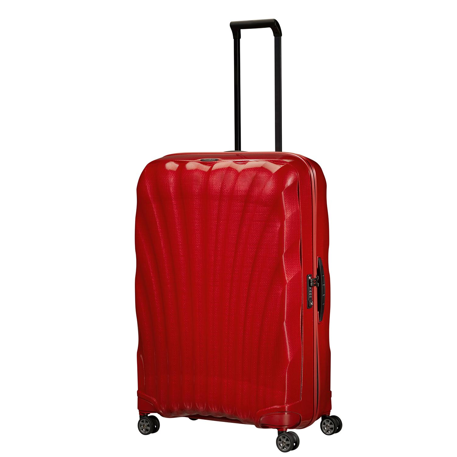 Samsonite C-Lite - Spinner Kırmızı 4 Tekerlekli Ekstra Büyük Boy Valiz 81cm