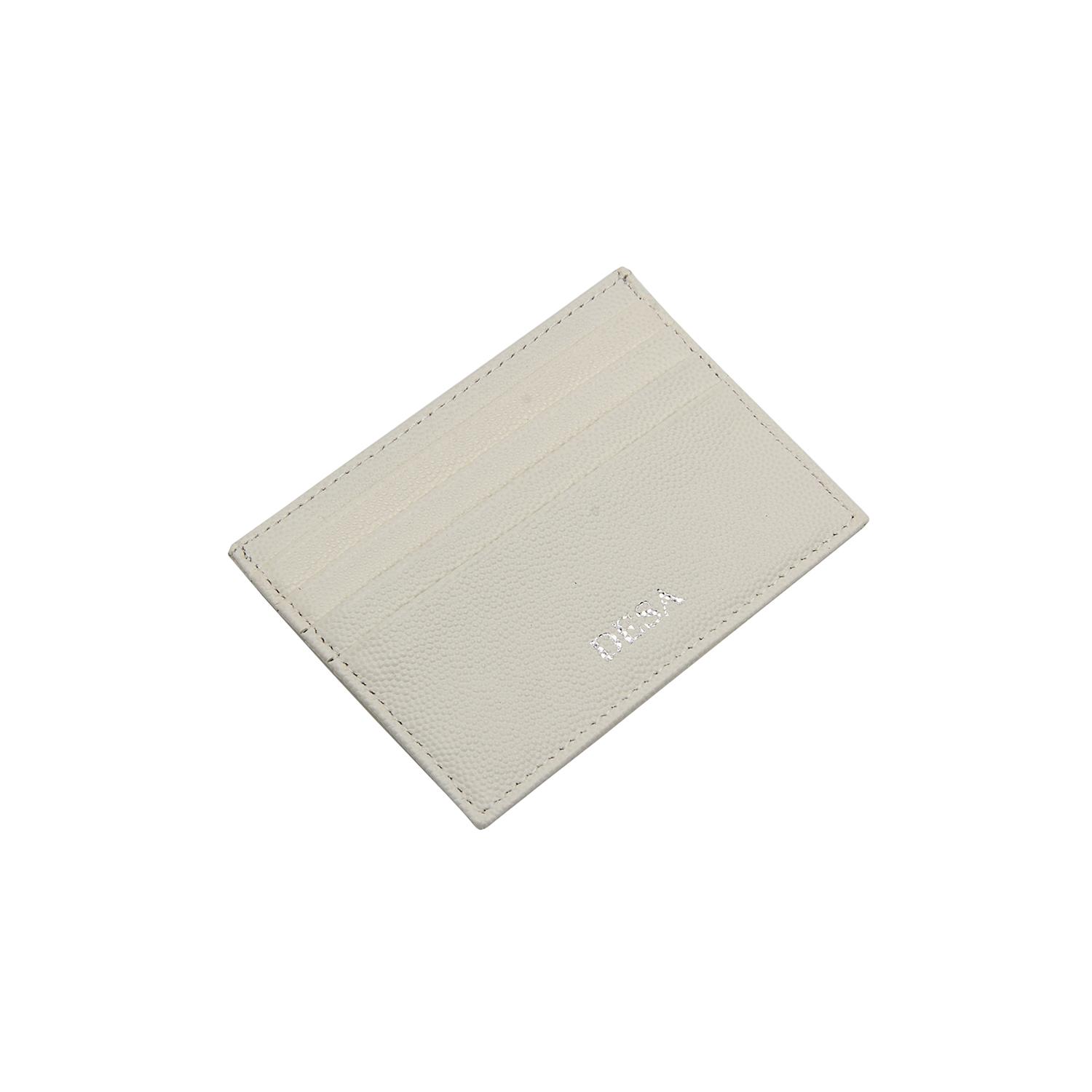 Beyaz Vidal Floter Deri Kartlık