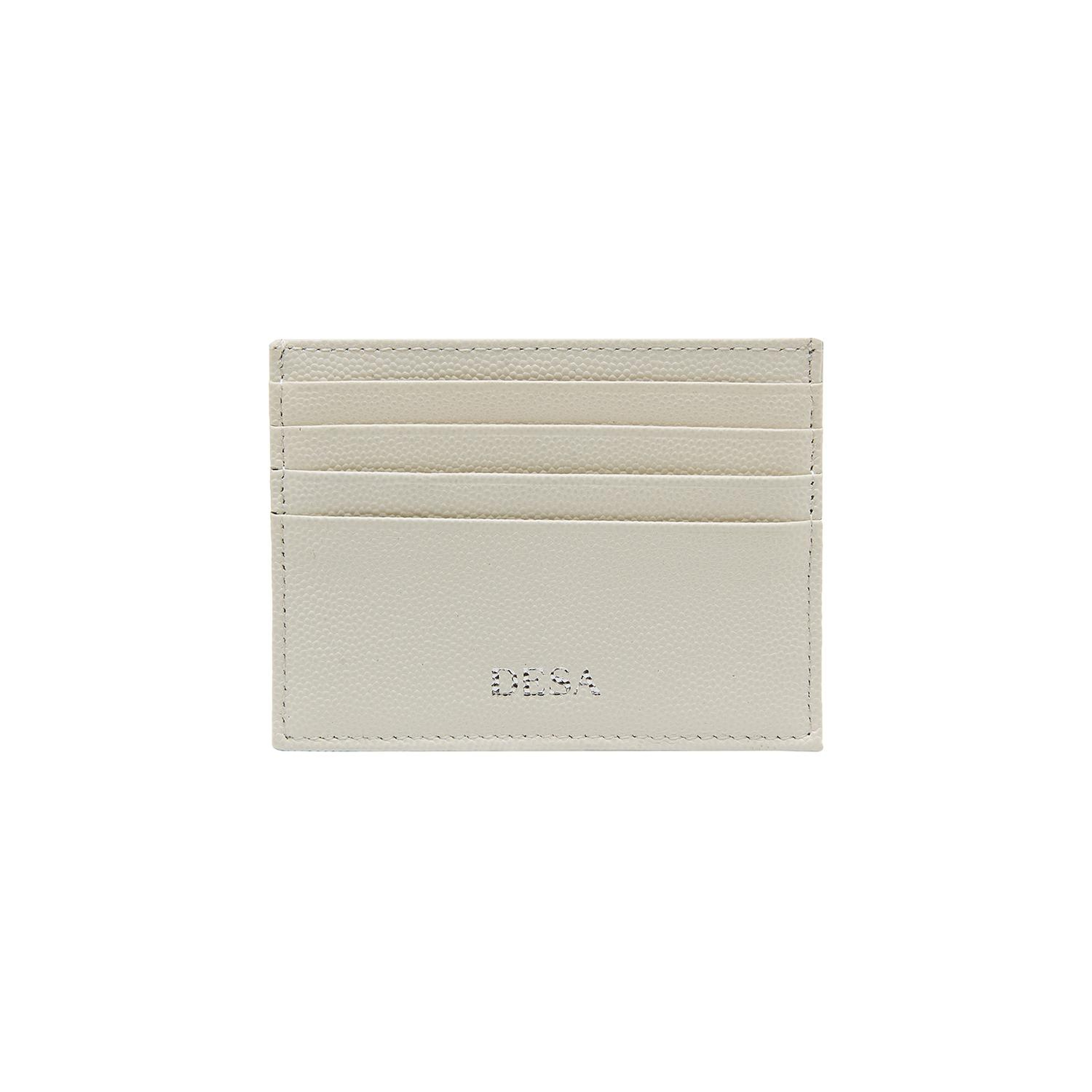 Beyaz Vidal Floter Deri Kartlık