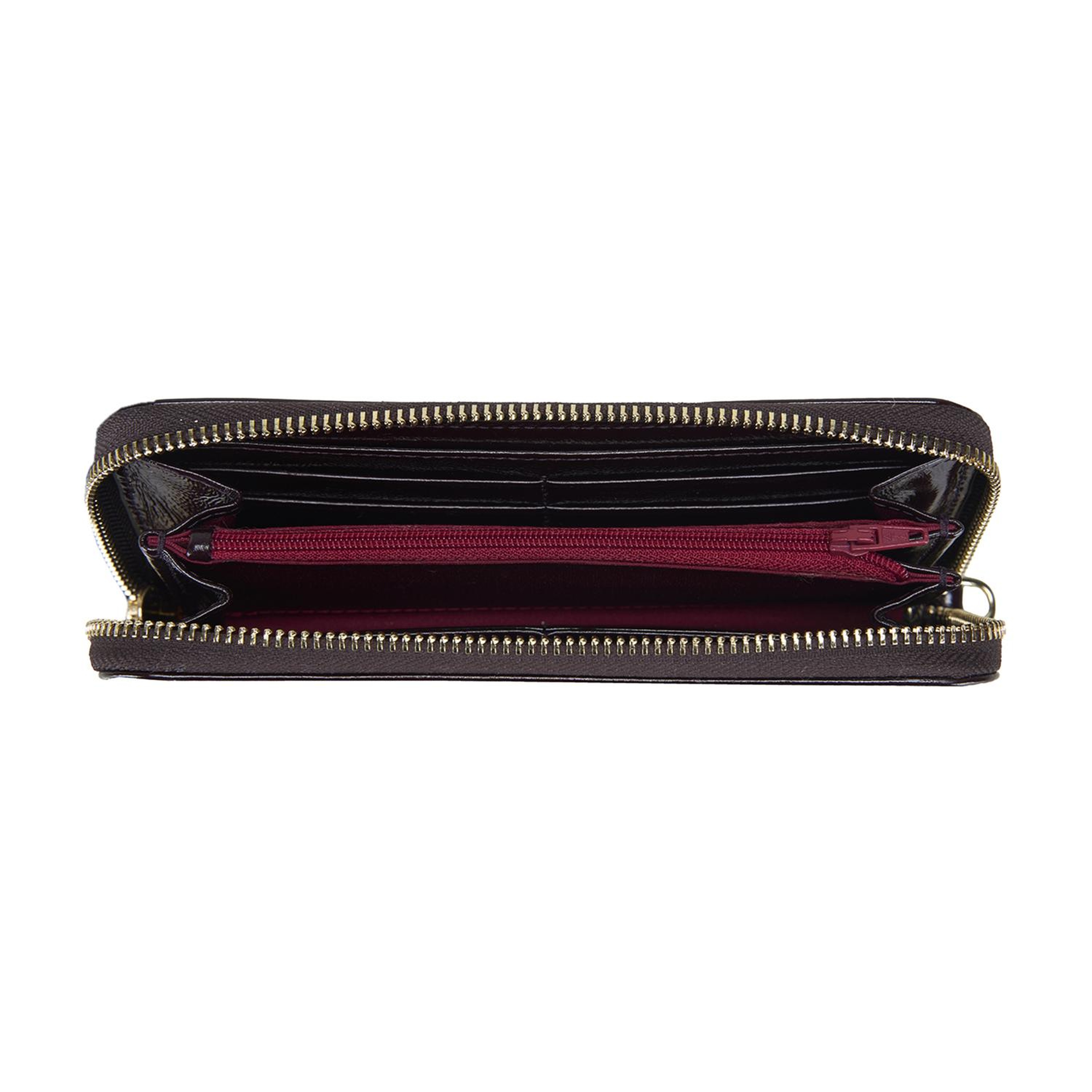 Kathleen Bordo Kadın Rugan Cüzdan