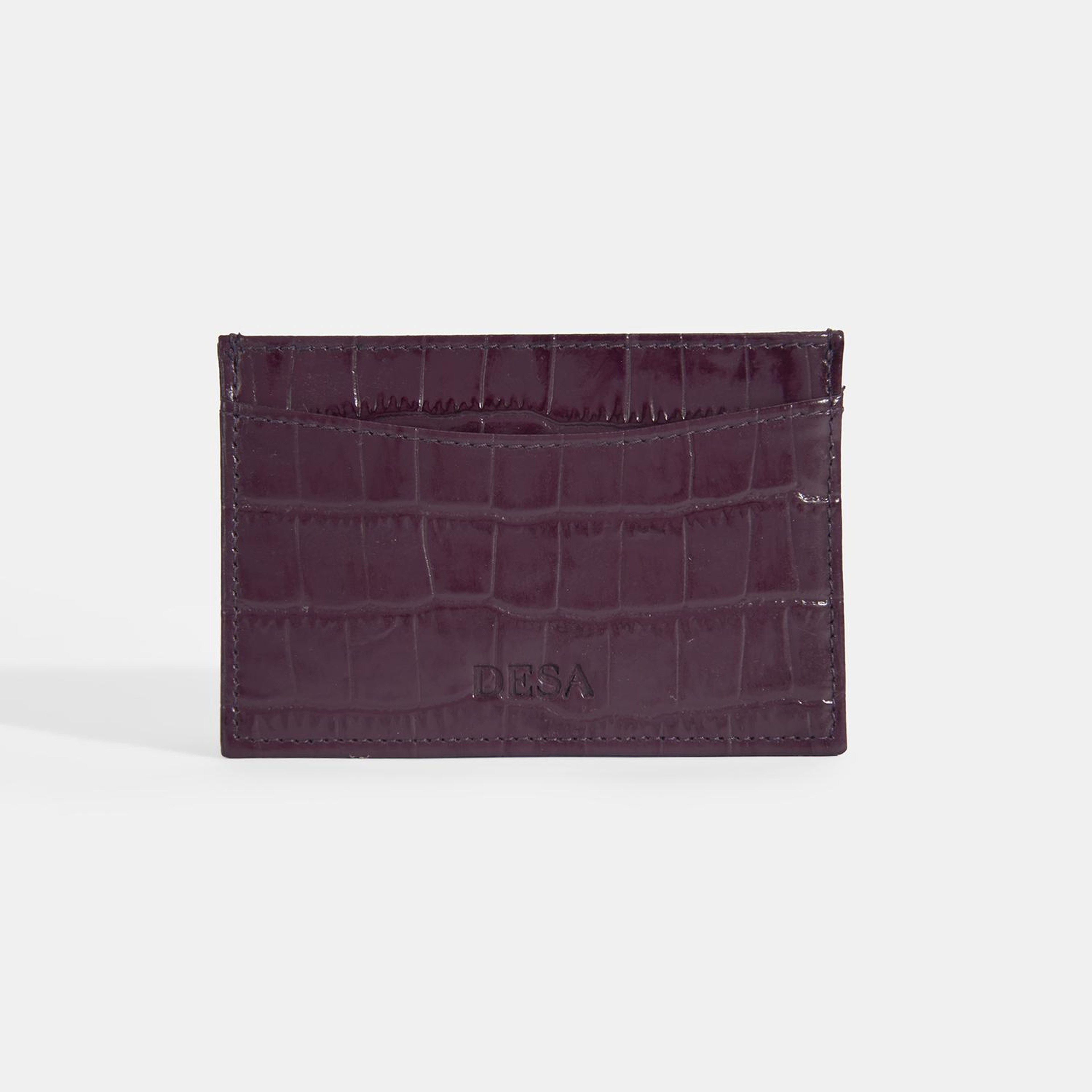 Kadın Bordo Deri Kartlık