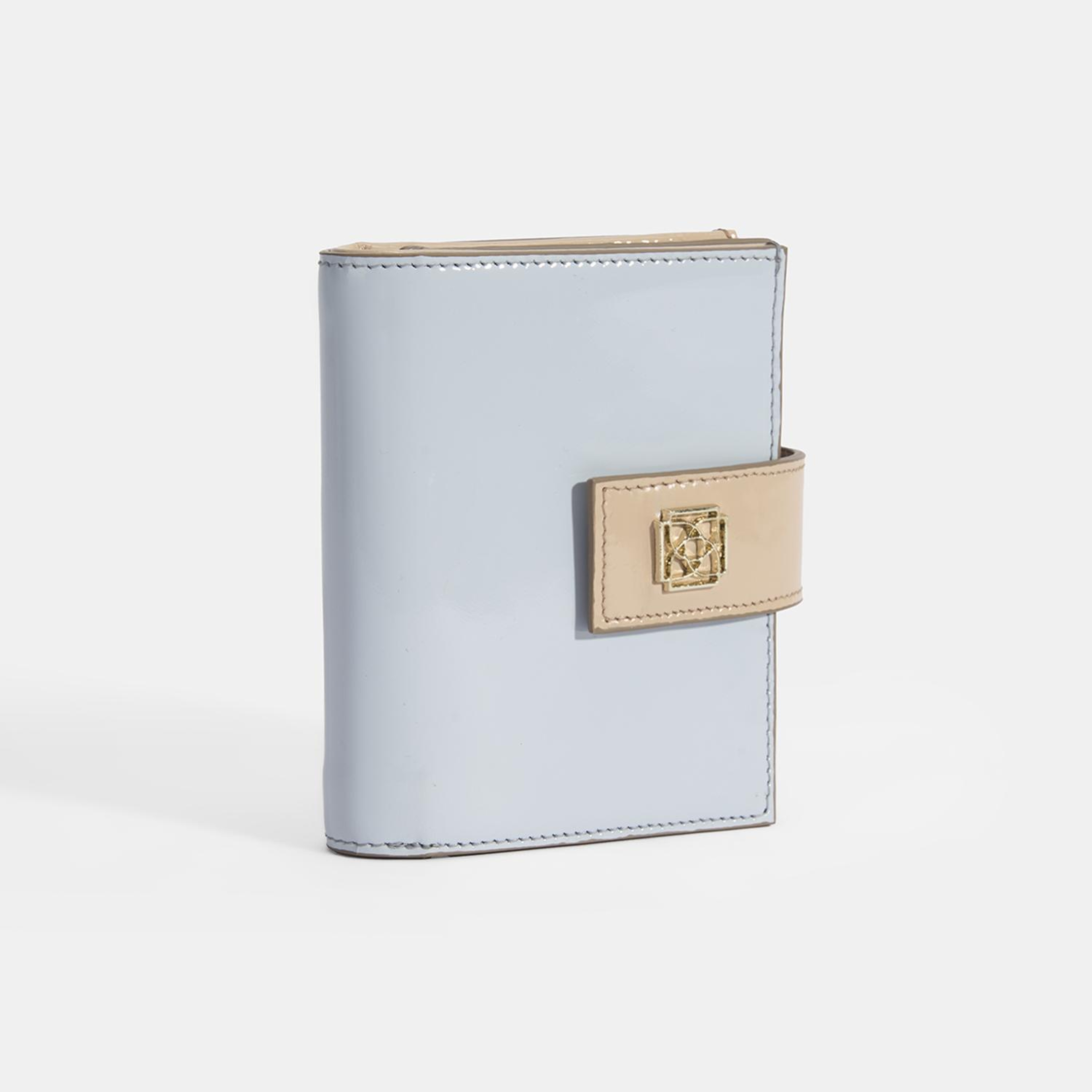 Kadın Mavi / Ten Deri Cüzdan