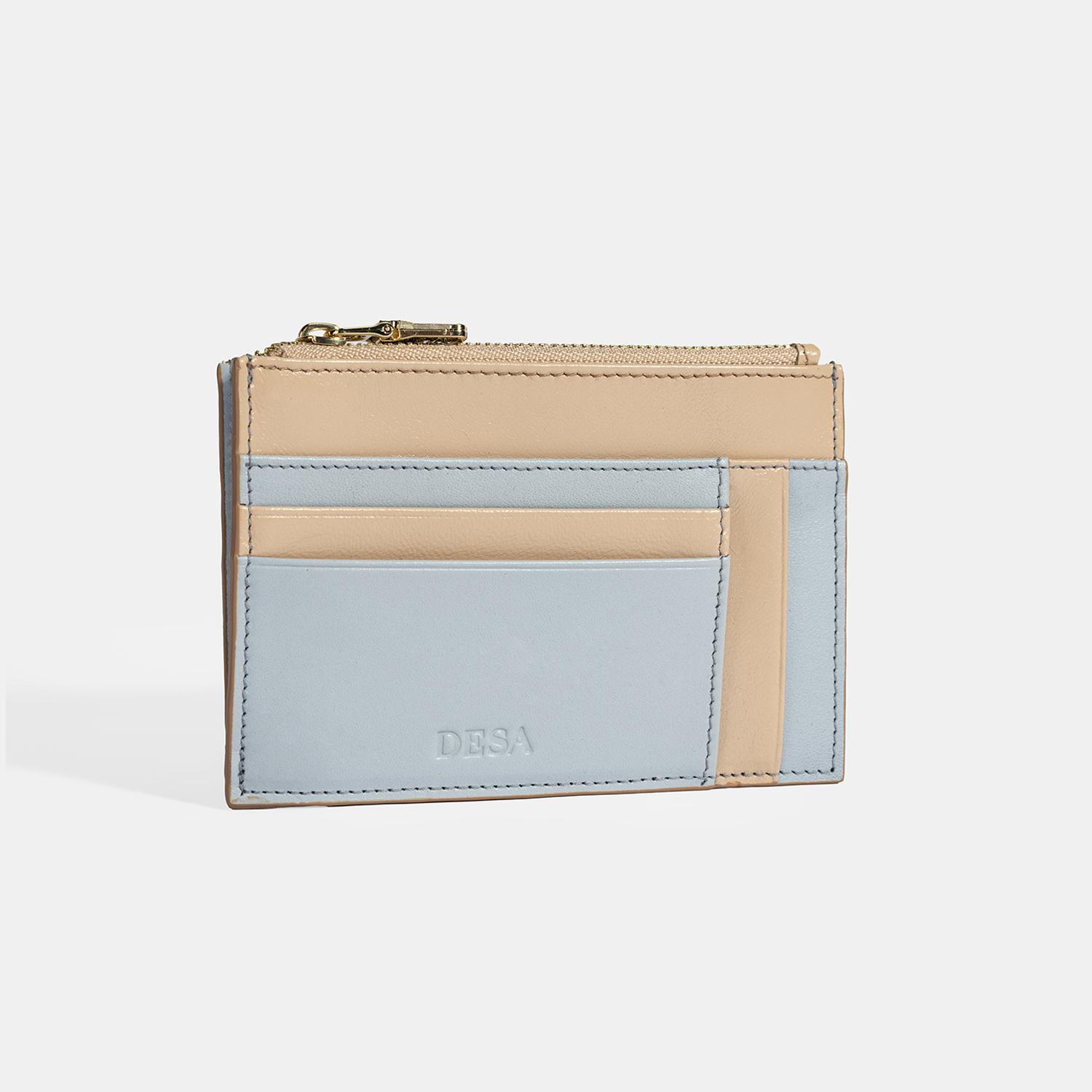 Kadın Mavi Deri Cüzdan