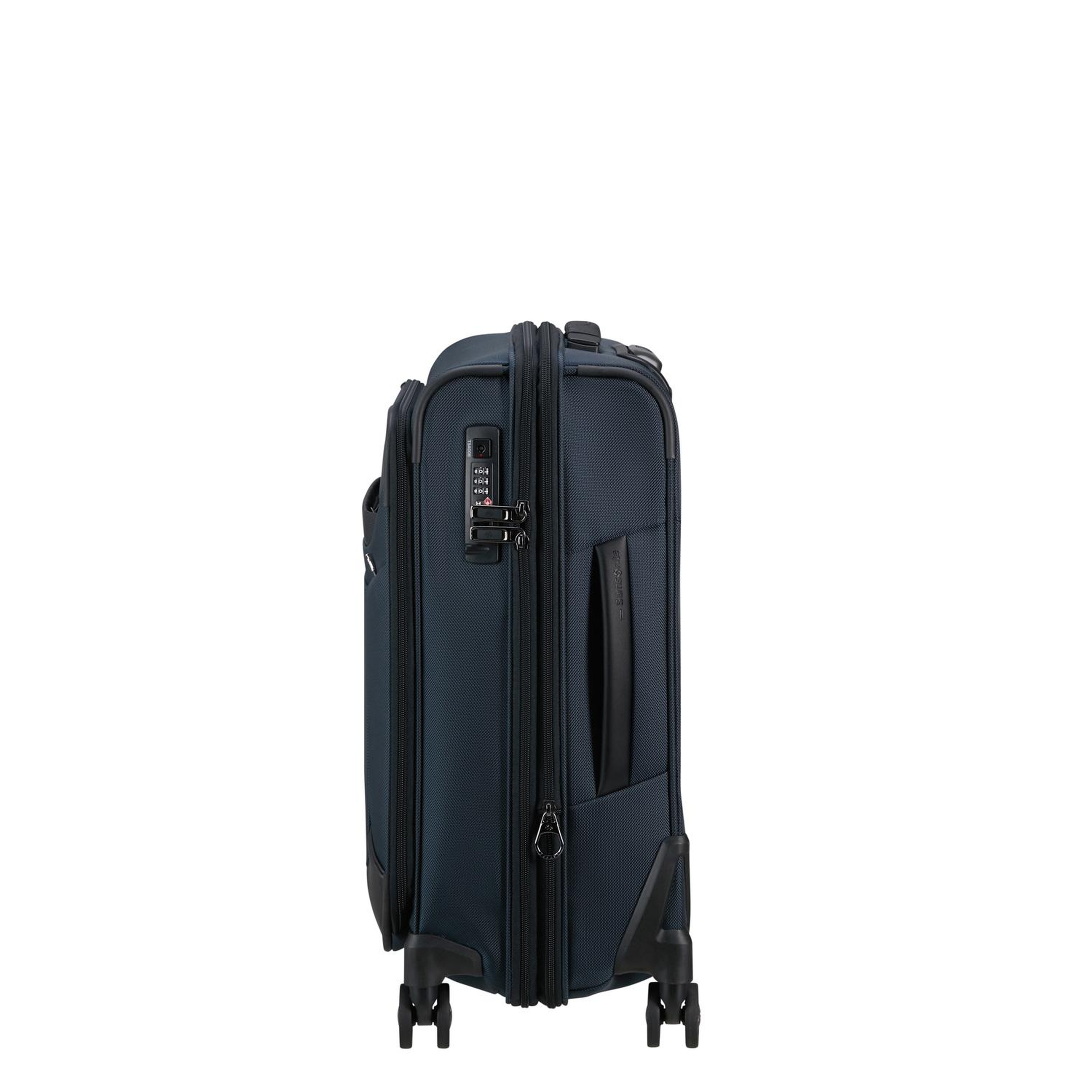 Samsonite Lacivert Pro-Dlx-6 Spinner - Körüklü 4 Tekerlekli Kabin Boy Valiz 55 cm
