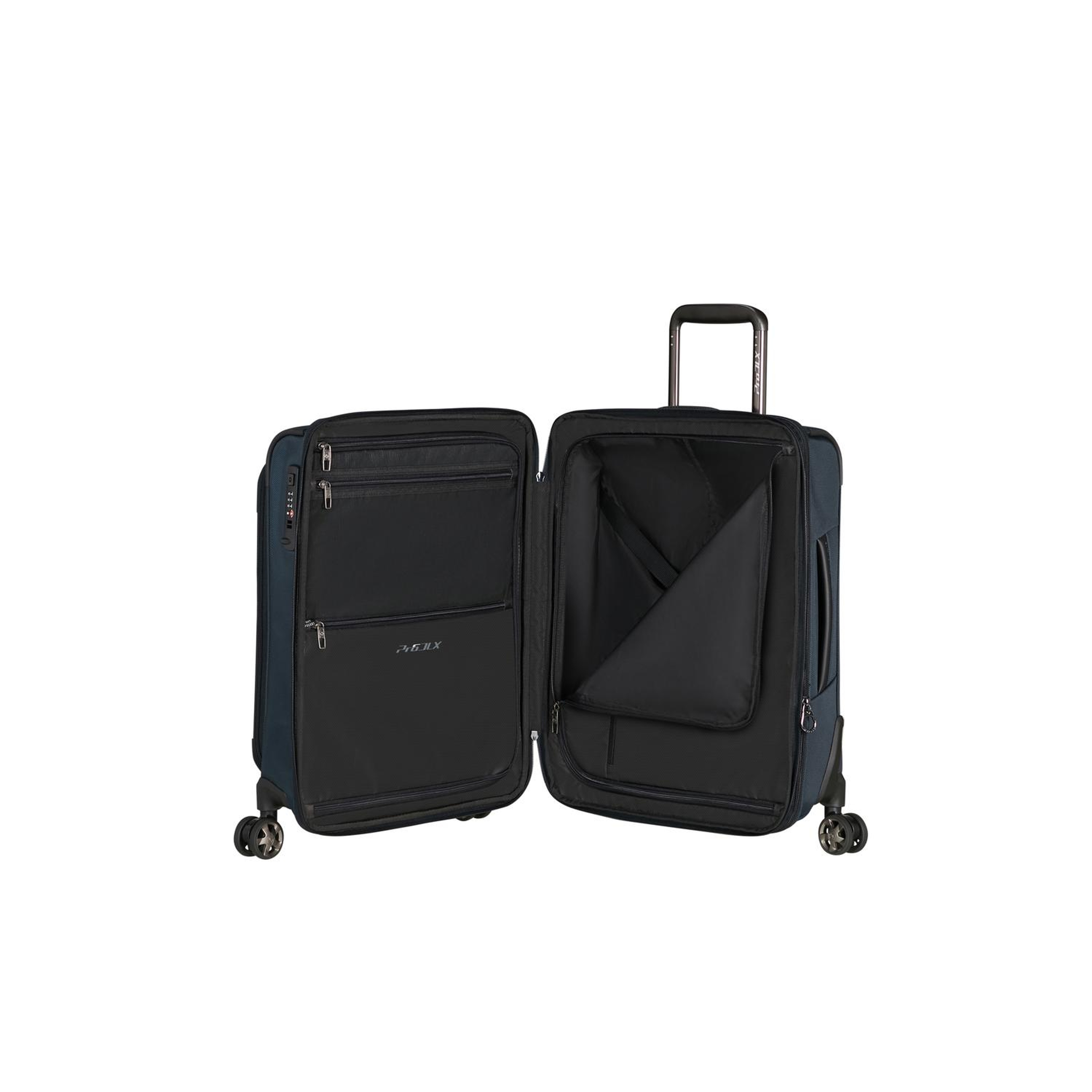 Samsonite Lacivert Pro-Dlx-6 Spinner - Körüklü 4 Tekerlekli Kabin Boy Valiz 55 cm