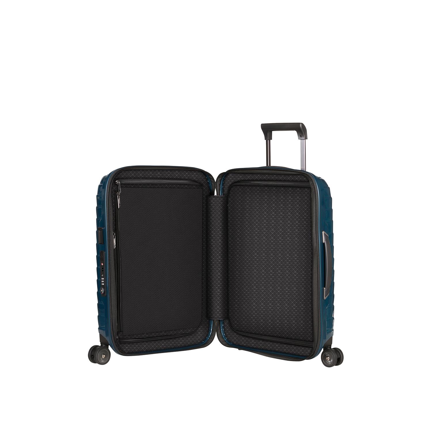 Samsonite Lacivert Proxis - Spinner 4 Tekerlekli Körüklü Kabin Boy Valiz 55cm