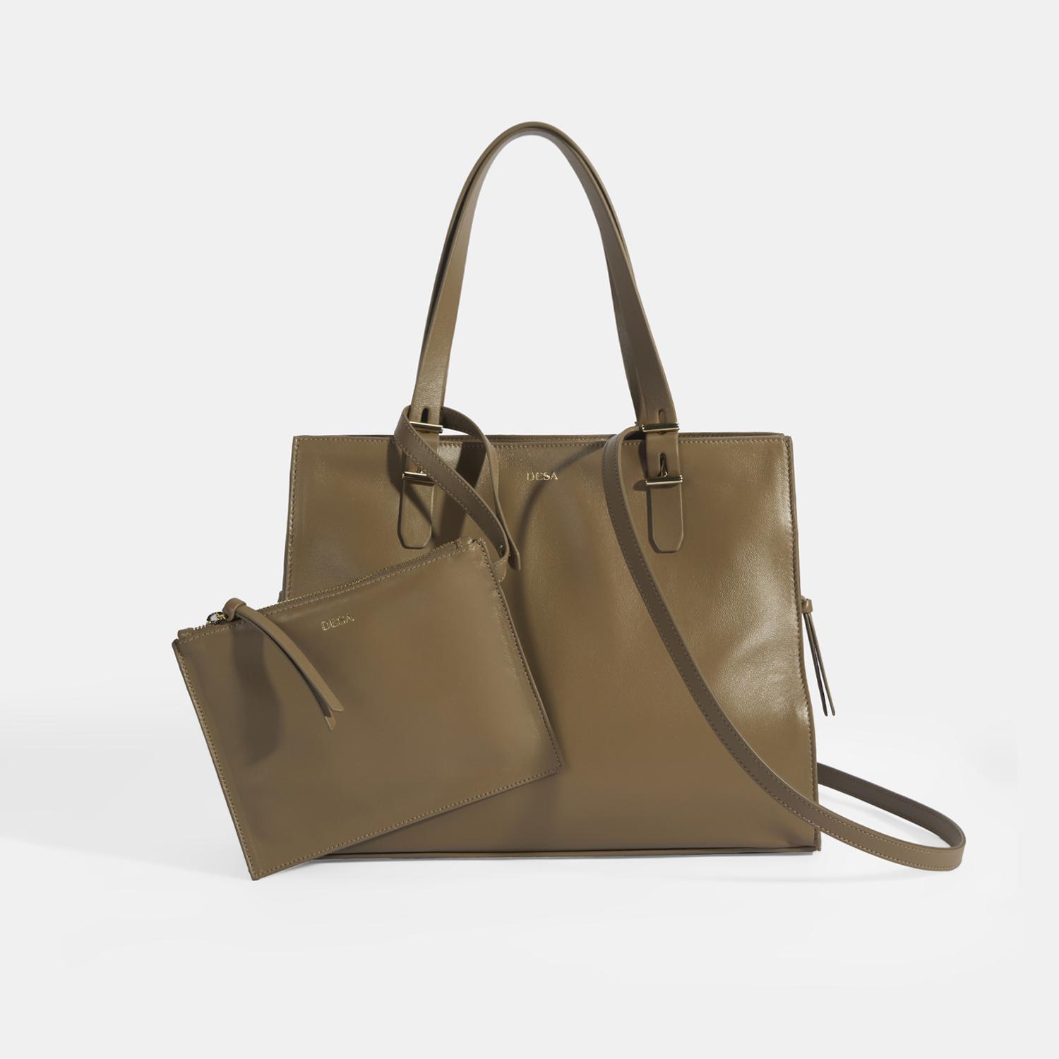 Kadın Kahve Deri Omuz Çantası