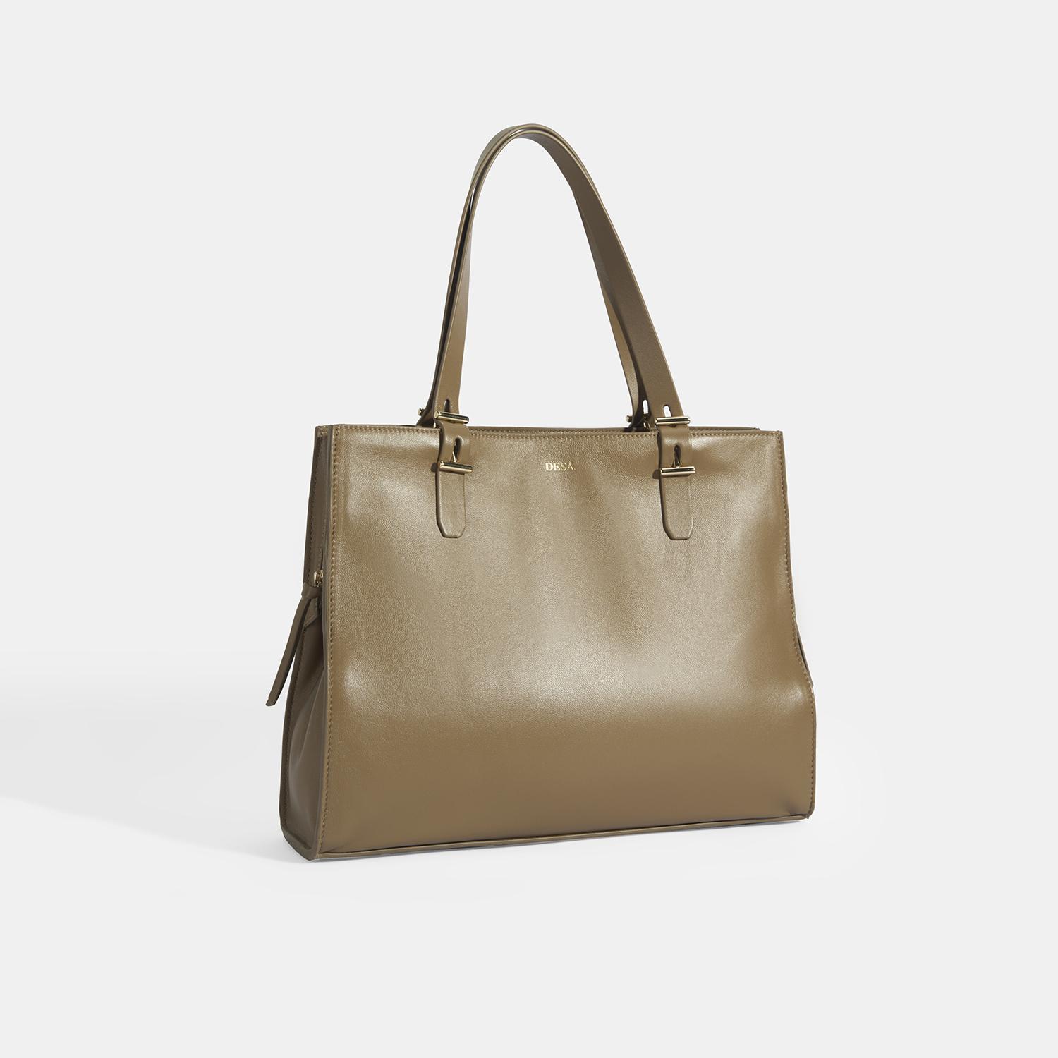 Kadın Kahve Deri Omuz Çantası