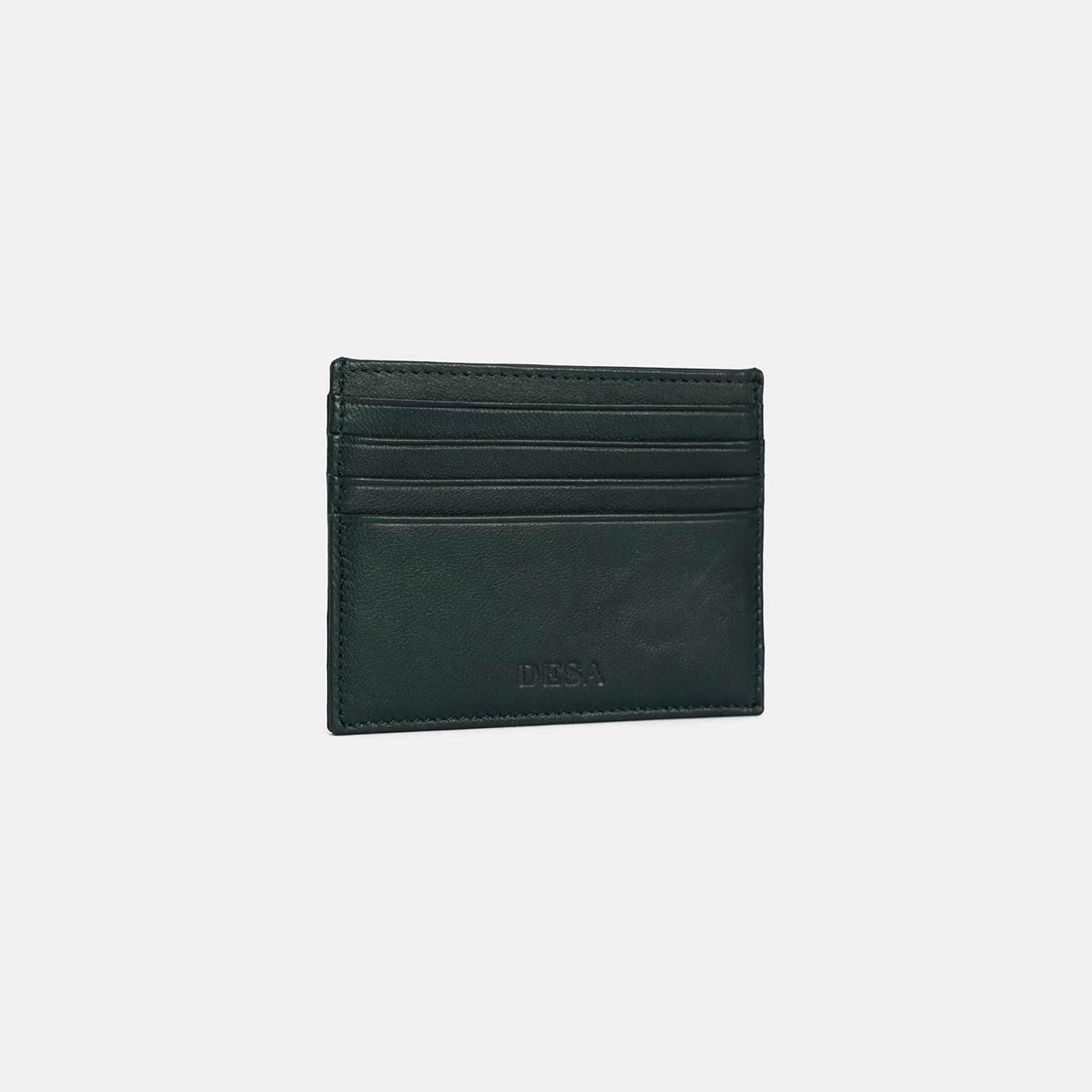 Kadın Yeşil Deri Kartlık