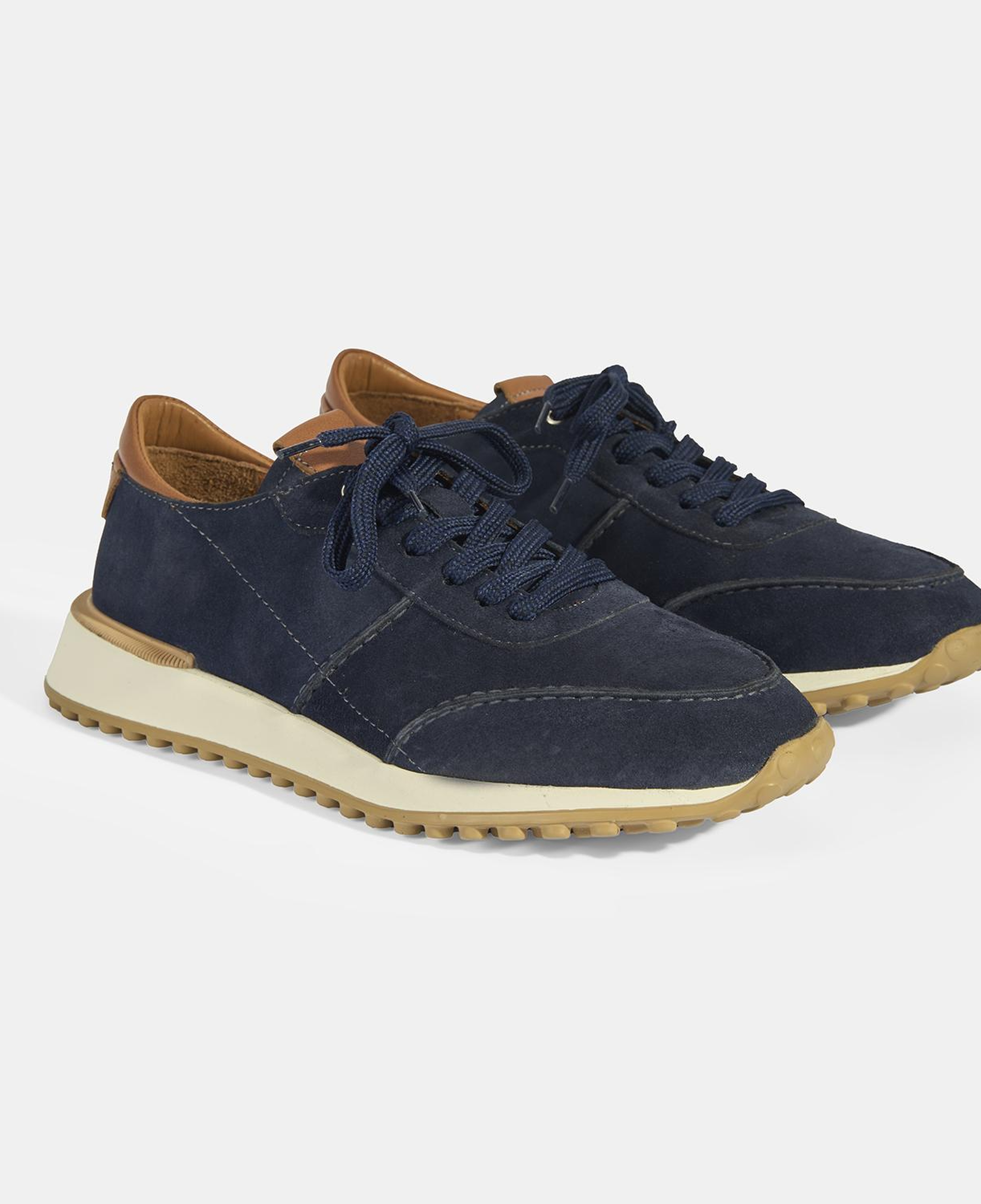 Erkek Lacivert Süet Bağcıklı Günlük Ayakkabı